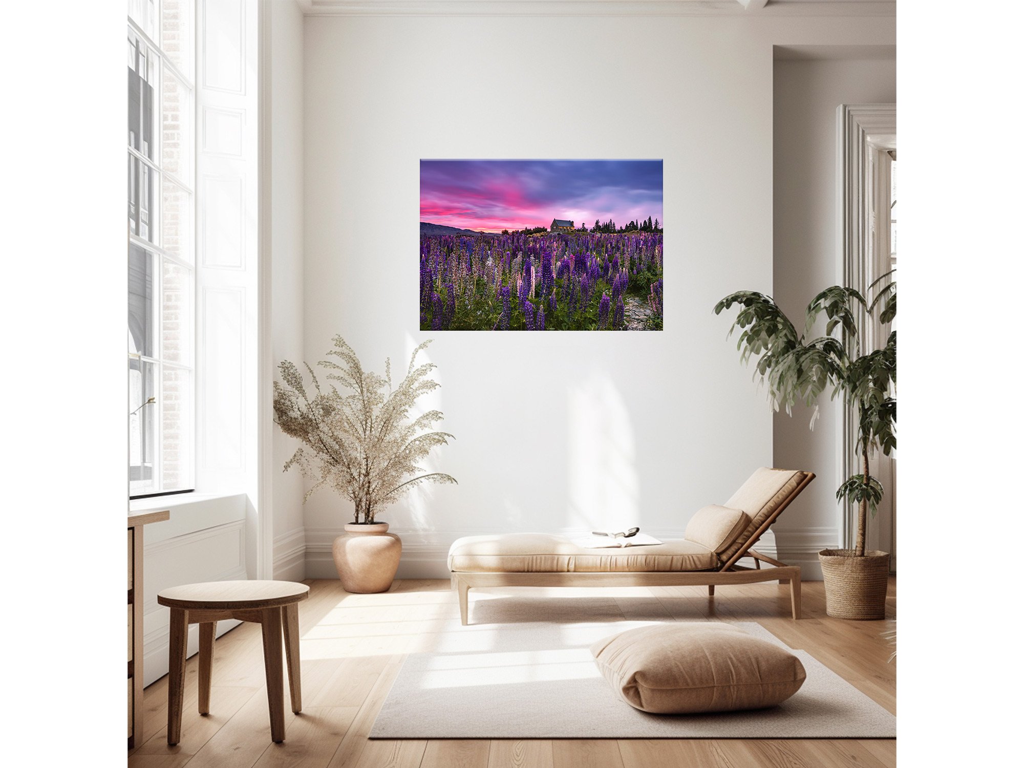 Church of the Good Shepherd Tekapo Lupins NZ Print