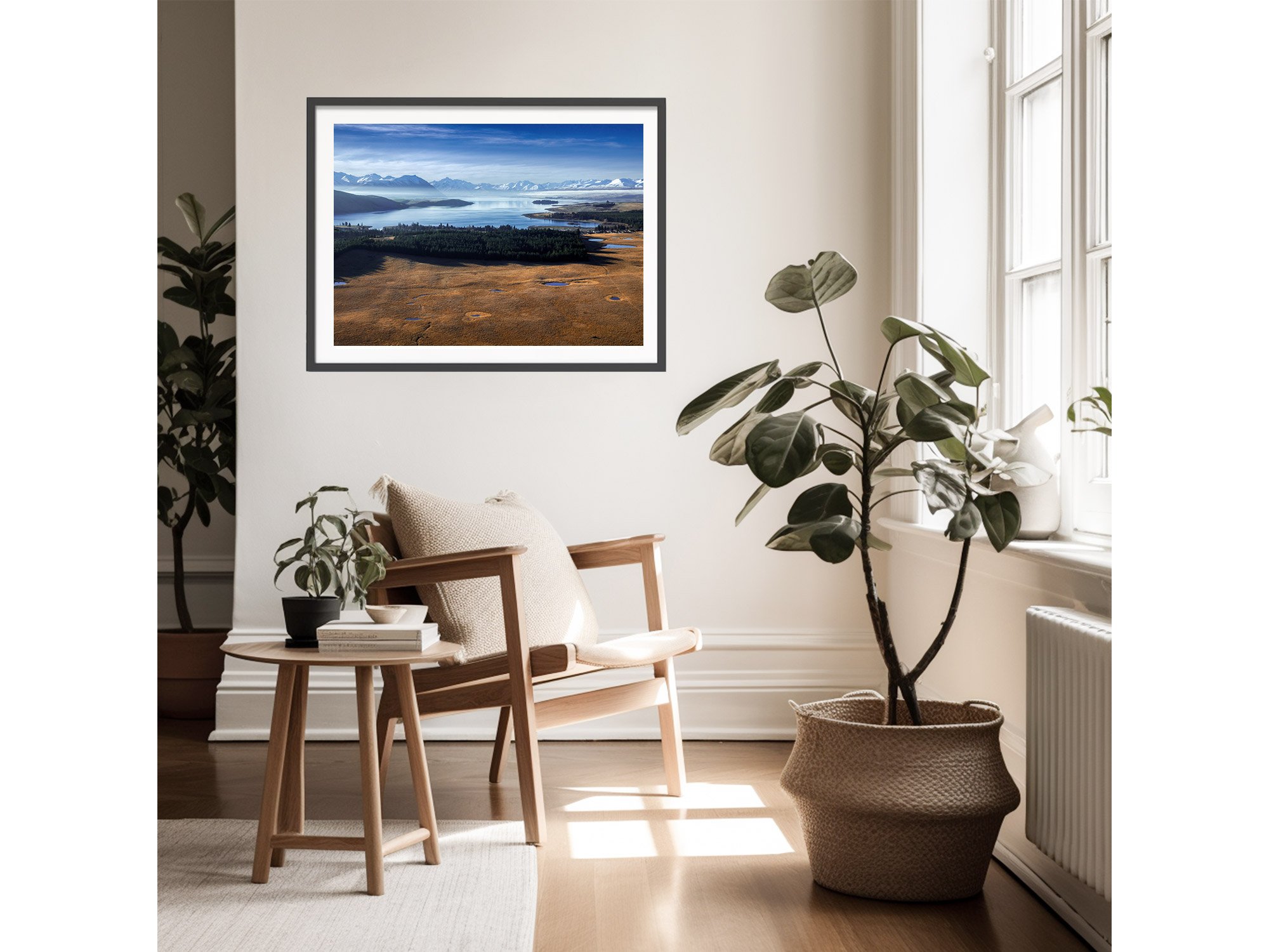 Lake Tekapo Aerial View New Zealand Print