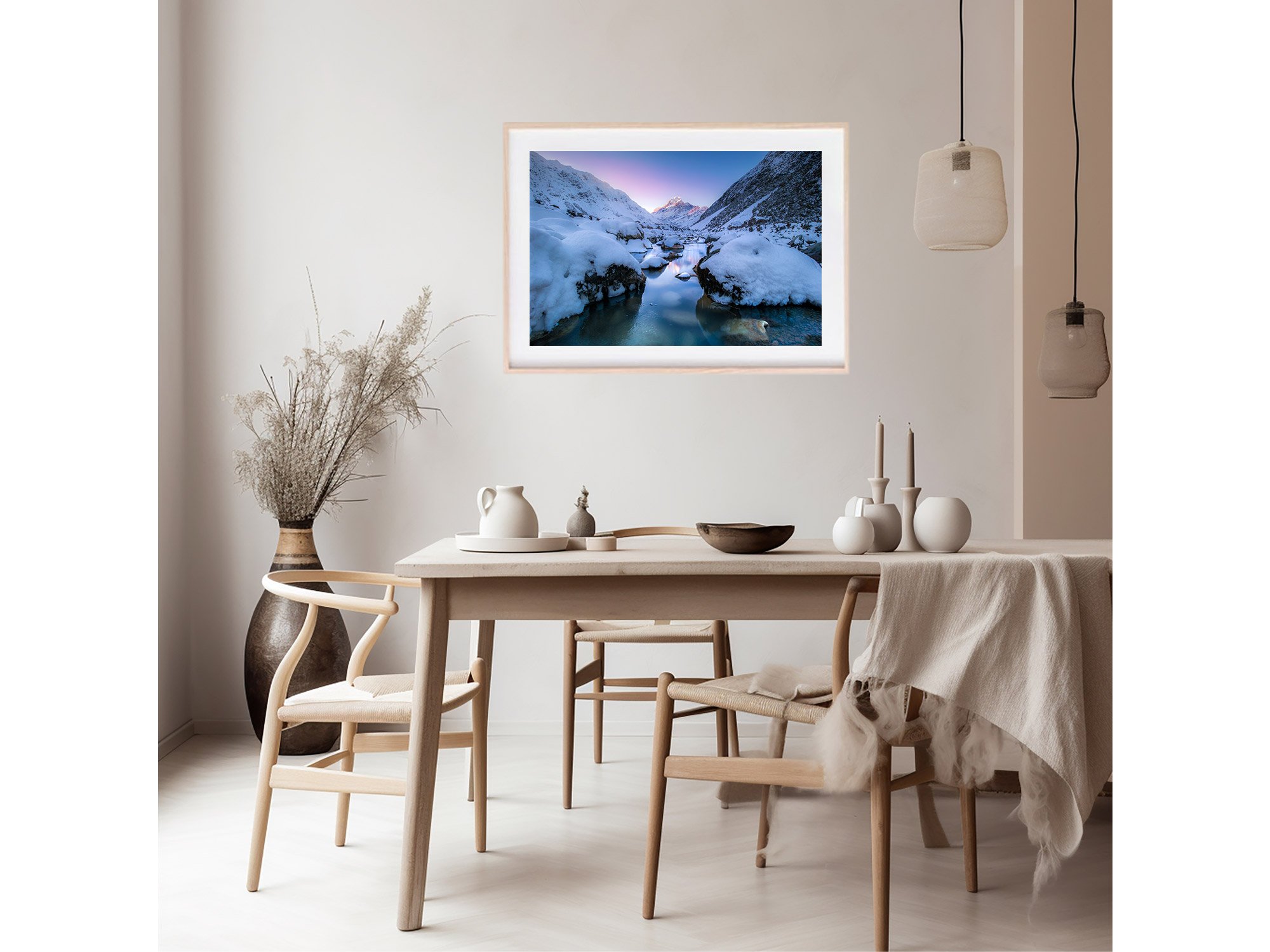 Hooker Valley Track Mount Cook reflection NZ Print