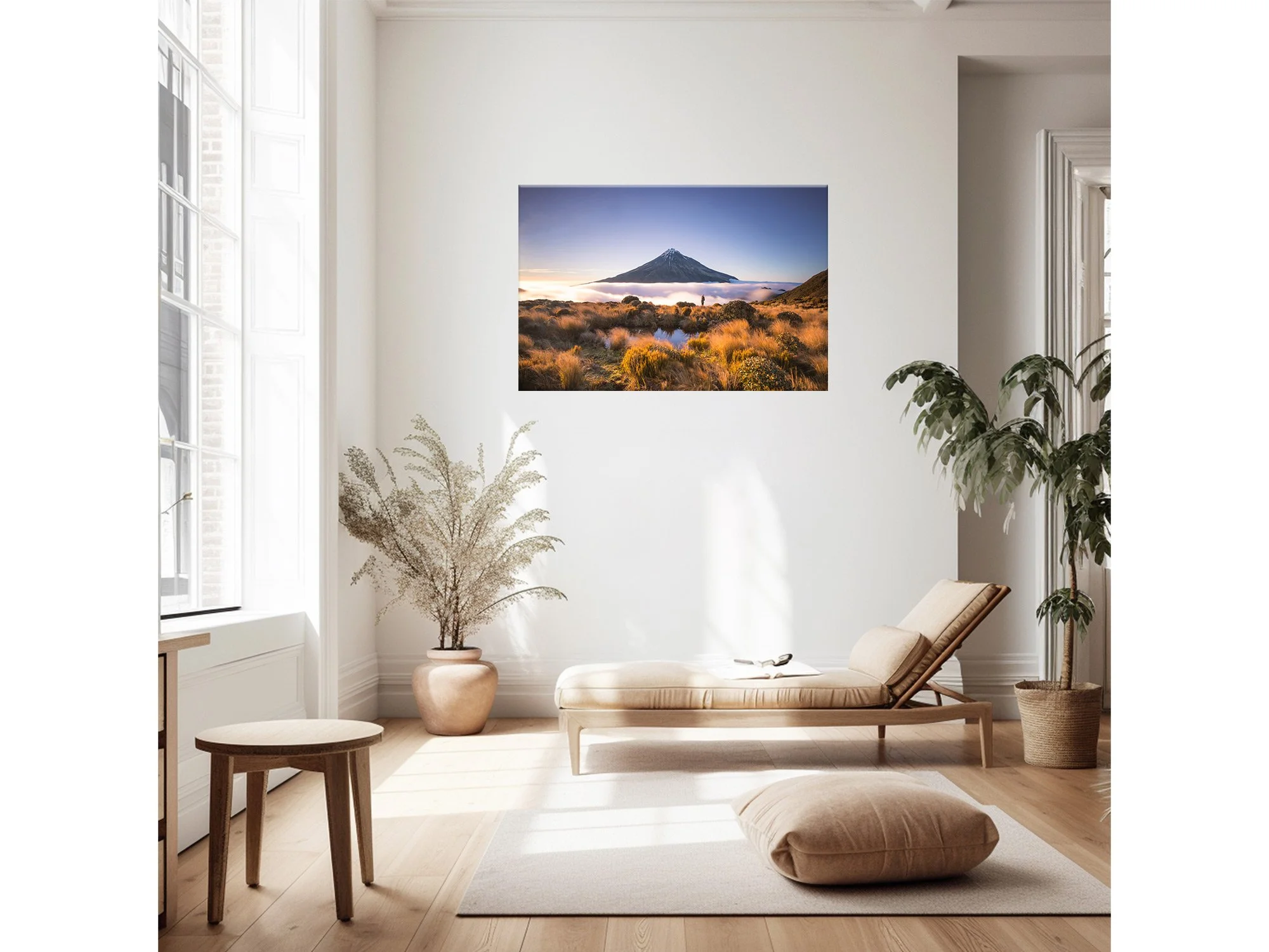Mount Taranaki Pouakai Circuit Hike Cloud NZ Print