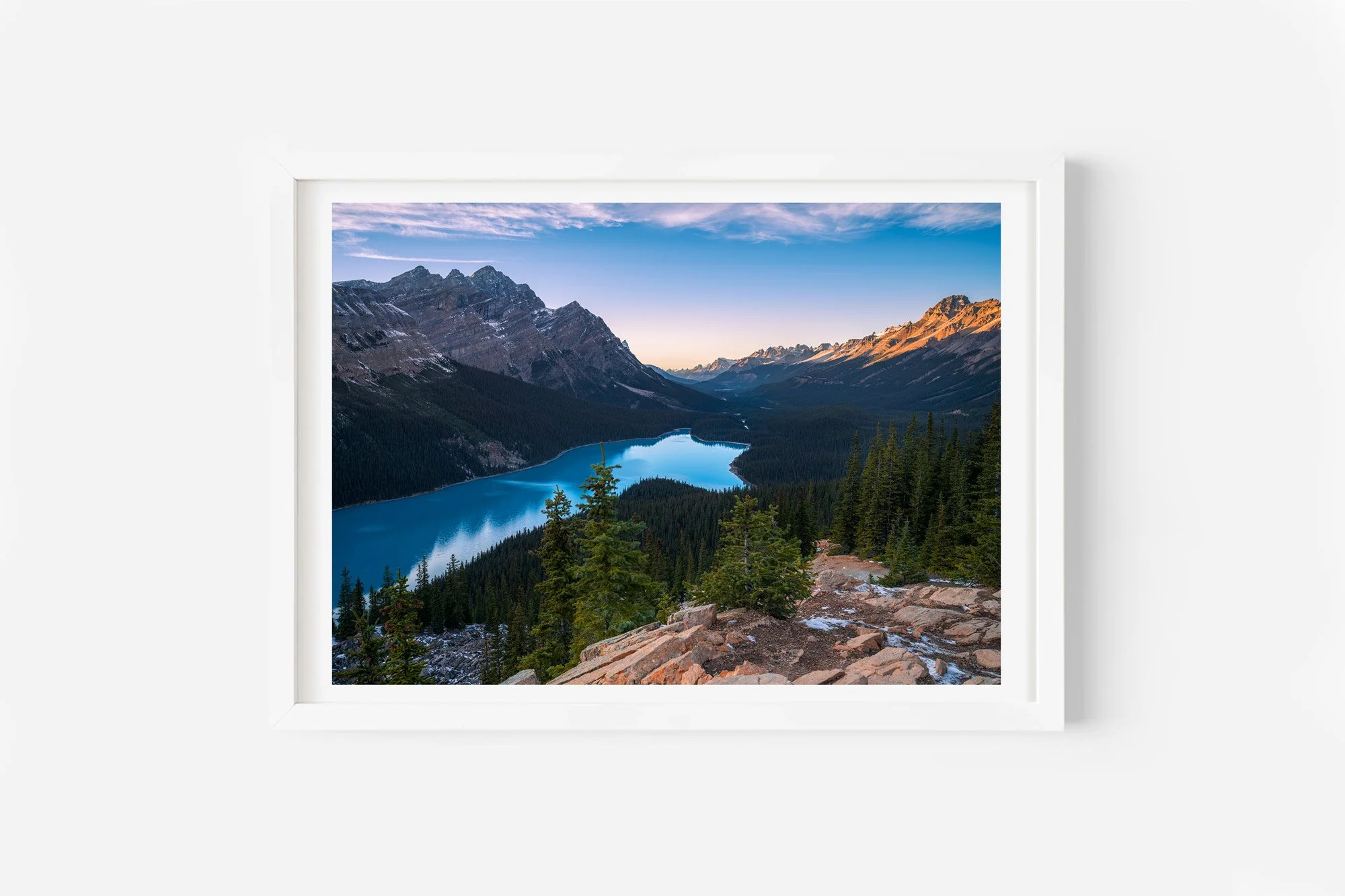 peyto lake trail banff national park canada print