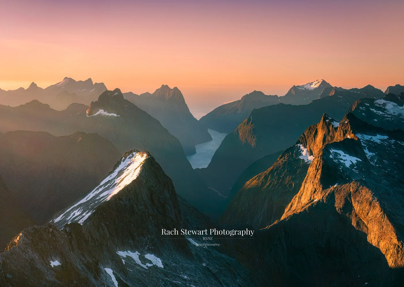 Milford Sound Sunset New Zealand Print