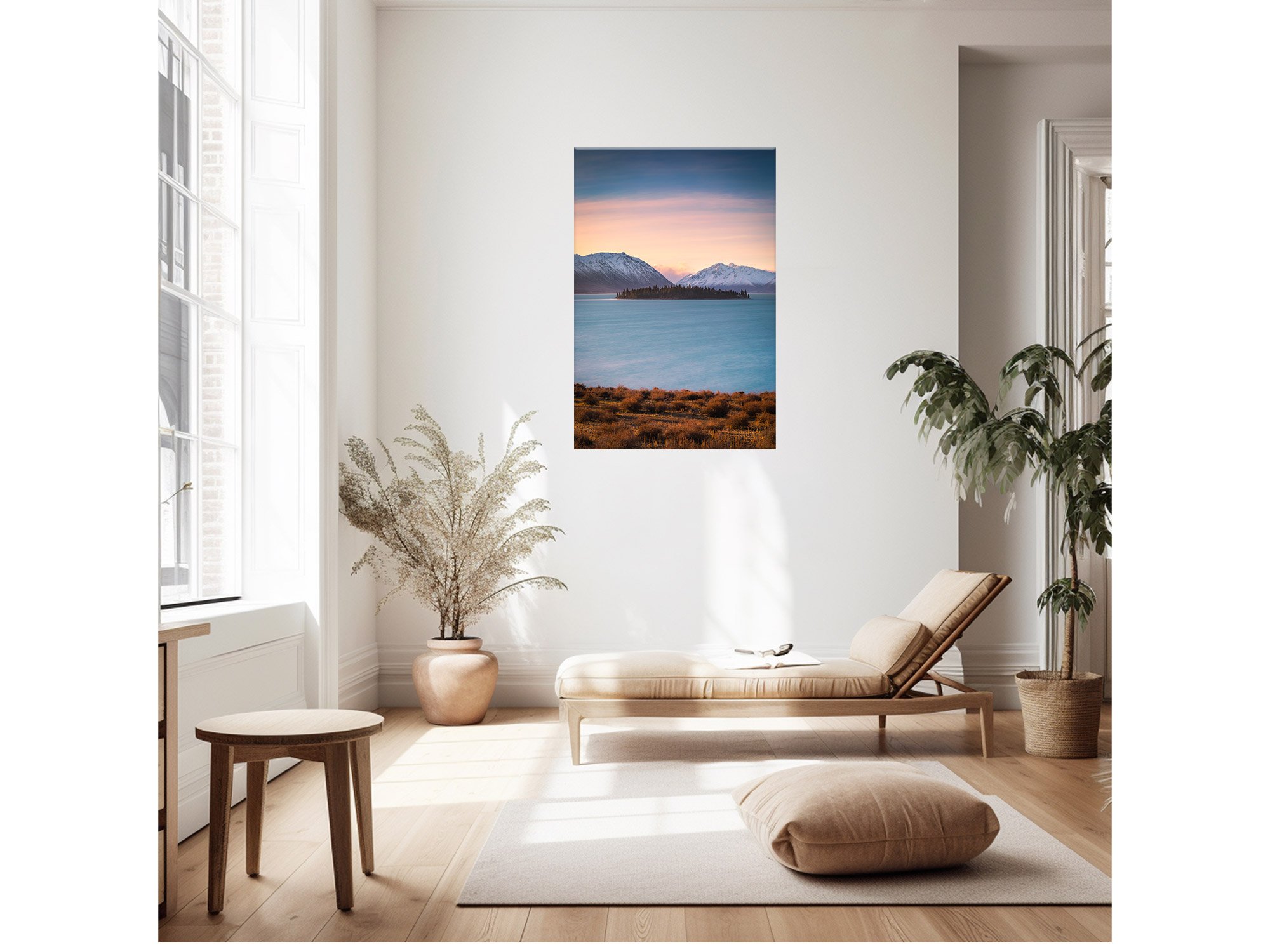 Lake Tekapo Island Sunset NZ Print