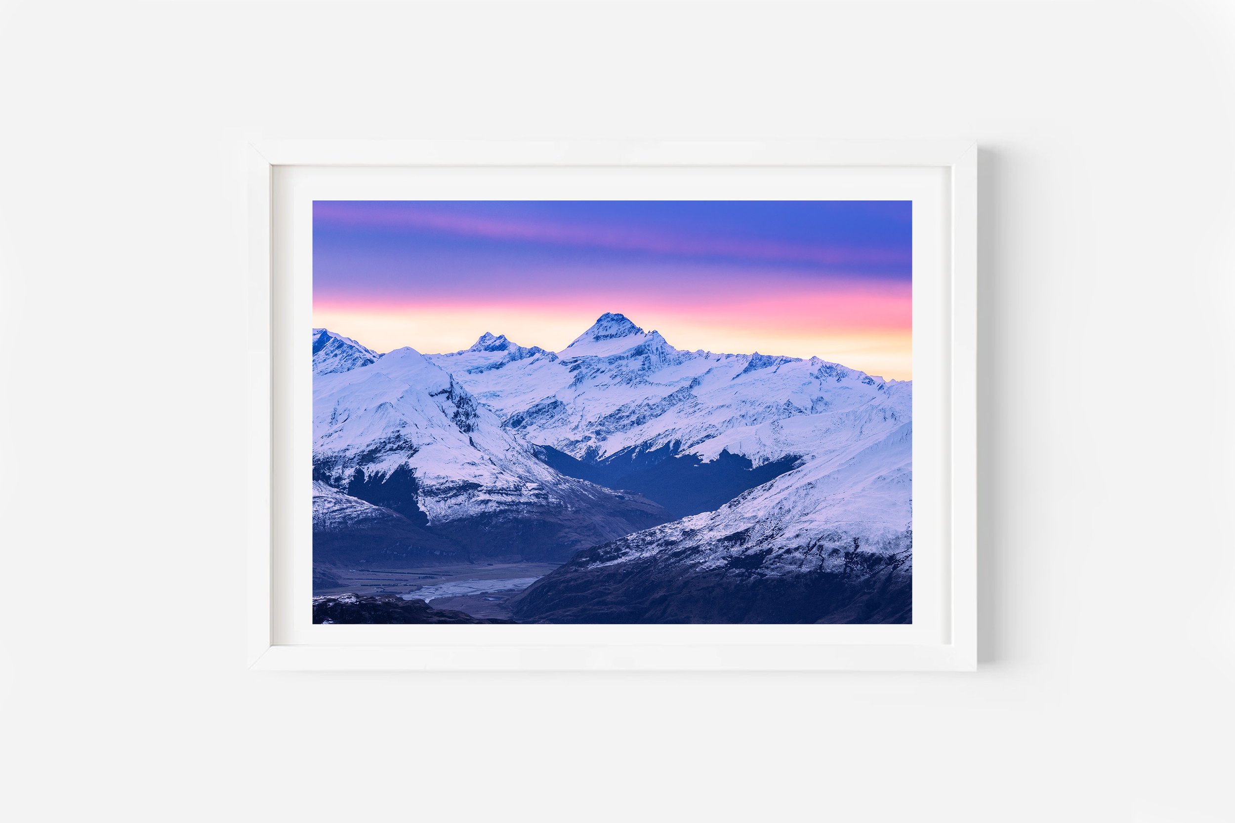 Mount Aspiring sunrise Wanaka South Island NZ Print