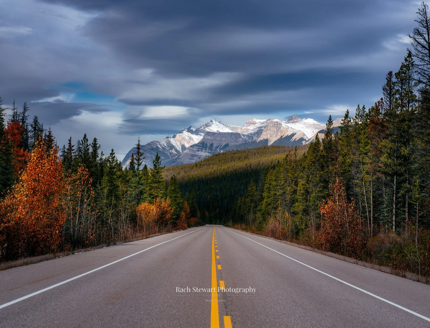 icefields parkway canada rockies road print