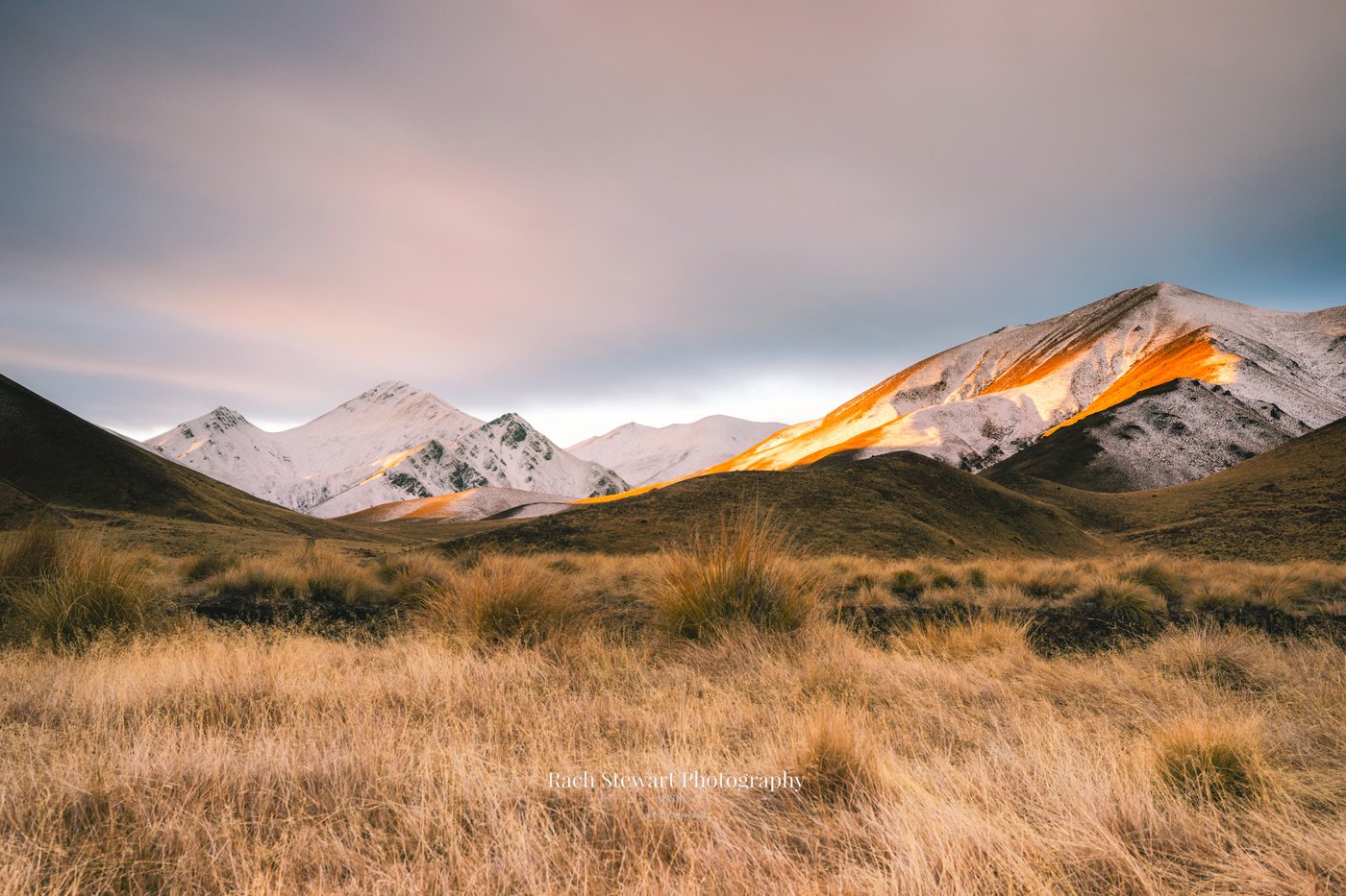 NZ Print of Lindis Pass view central otago sunset