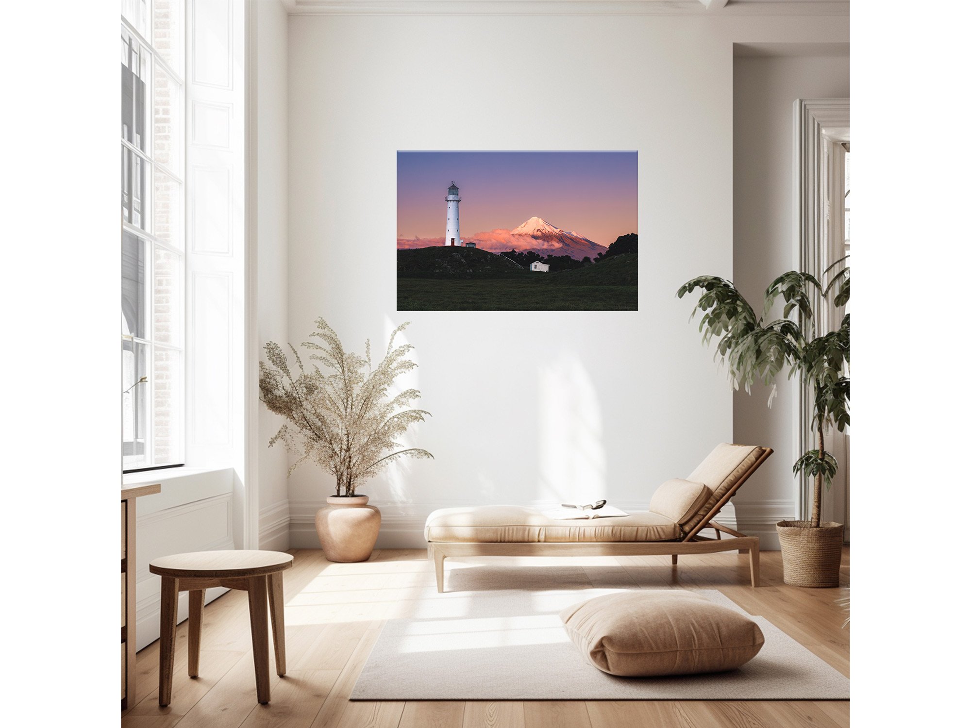 Cape Egmont Lighthouse Taranaki sunset NZ Print