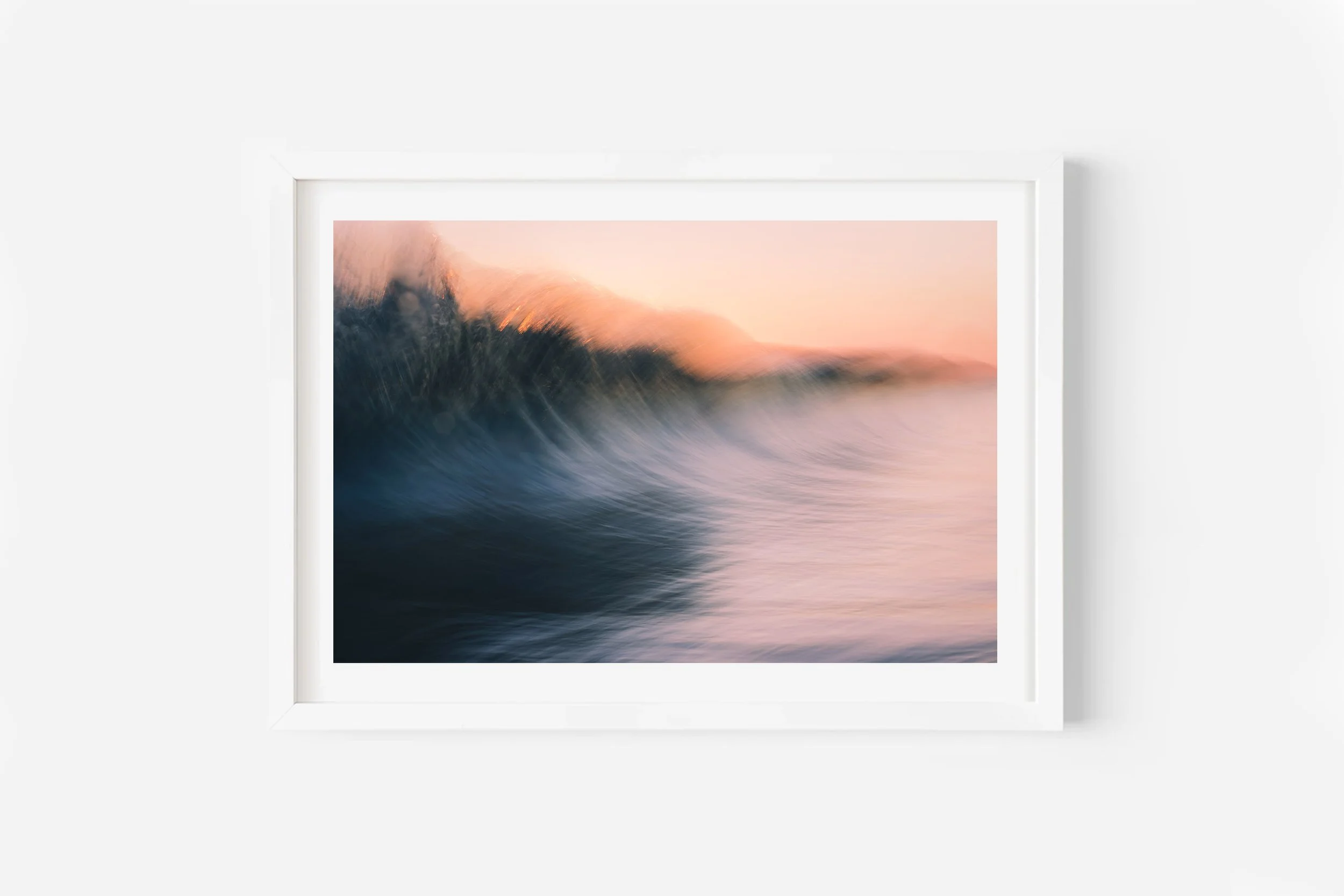 Sunrise Wave Ocean Art Print Mount Maunganui New Zealand