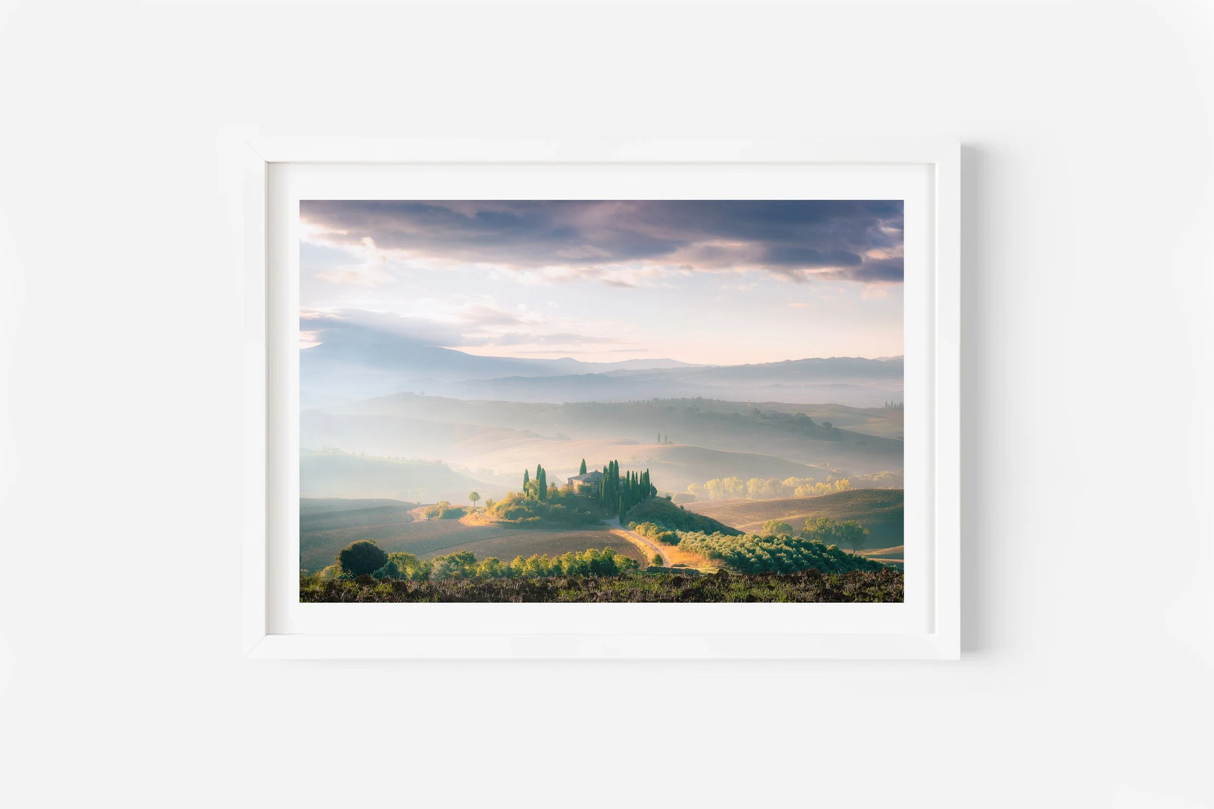 Podere Belvedere Sunrise Tuscany Italy Print
