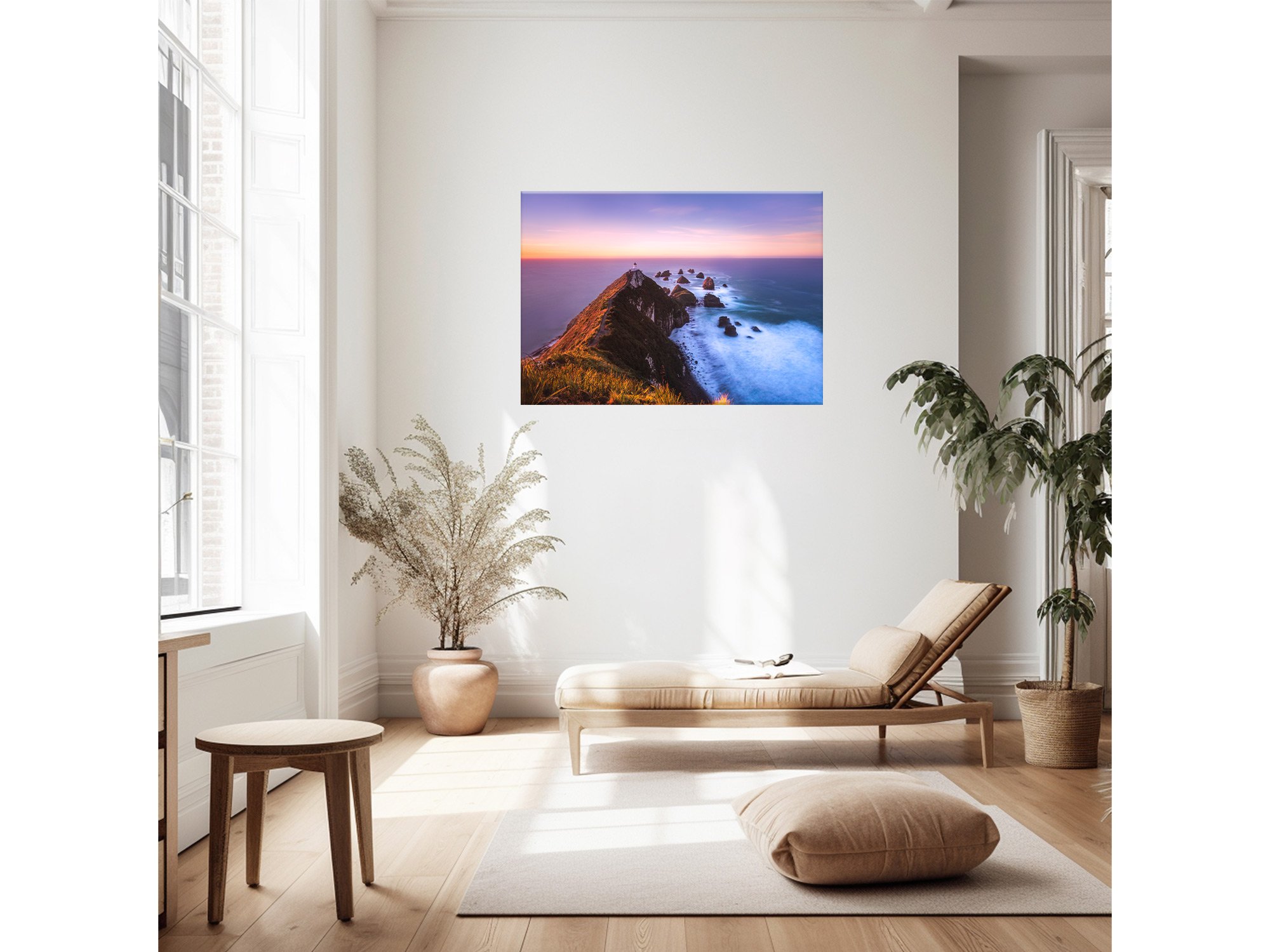 Nugget Point Lighthouse sunrise The Catlins NZ Print
