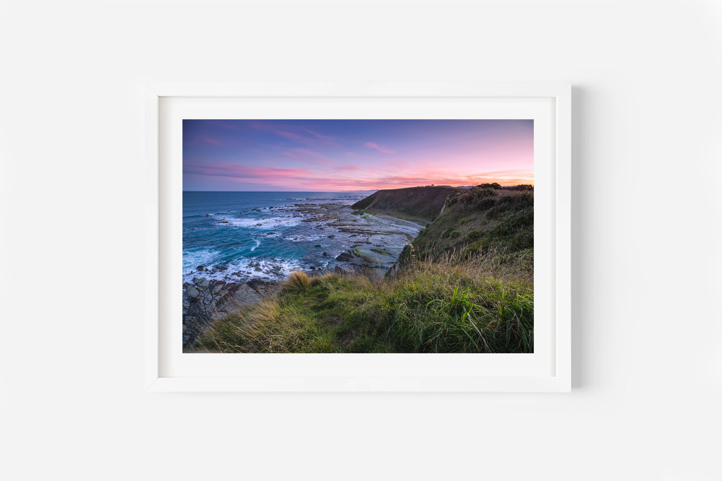 Kaikoura Peninsula Track Sunset NZ Print