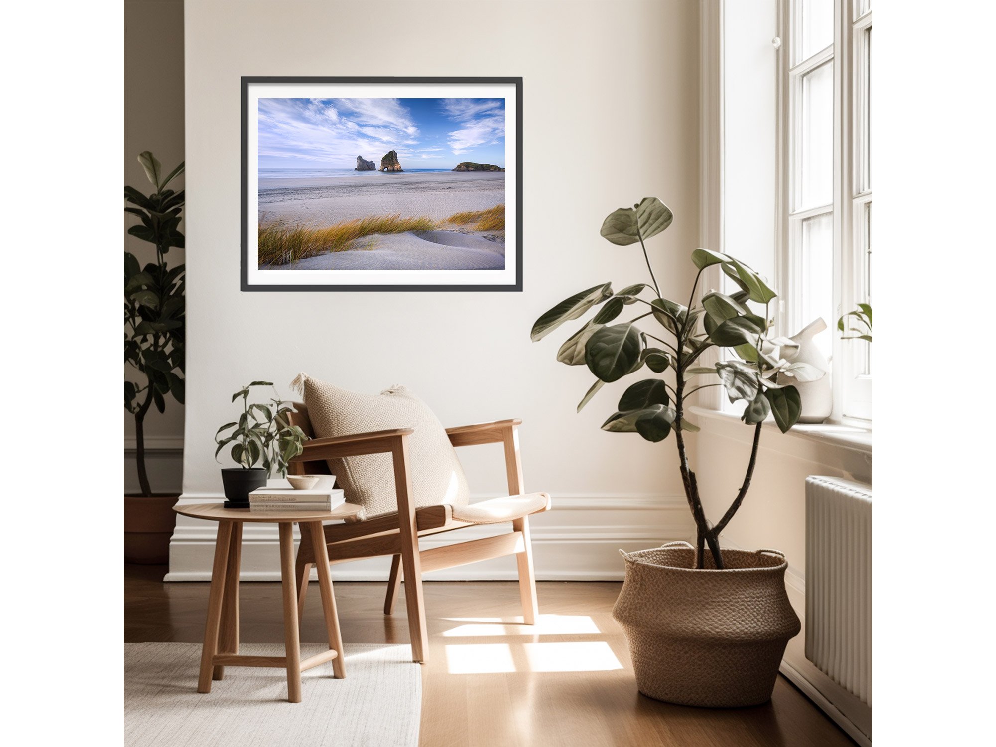 Wharariki Beach sunset NZ Print