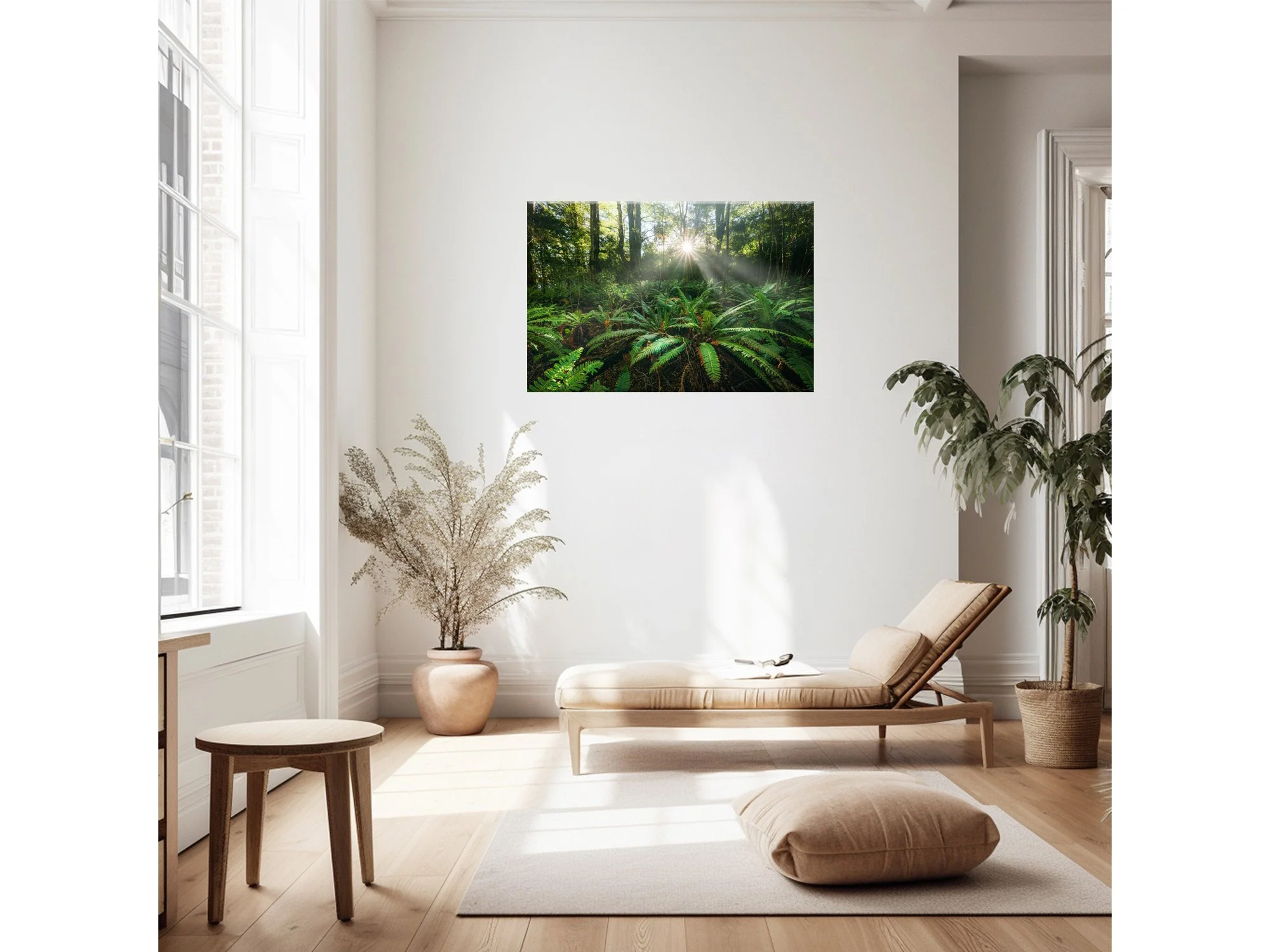 new zealand native forest fiordland nz print
