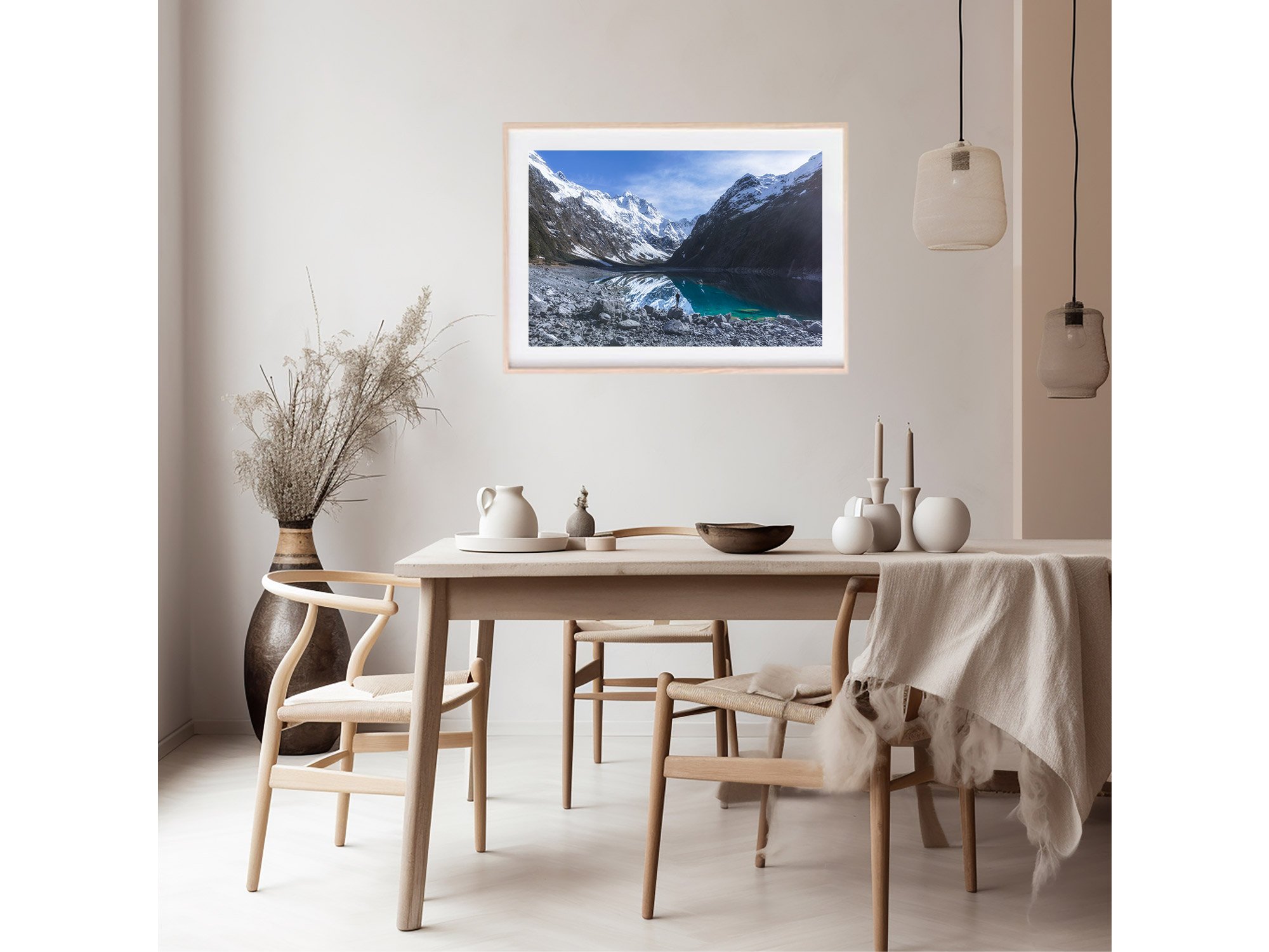 Lake Marian Winter Fiordland NZ Print