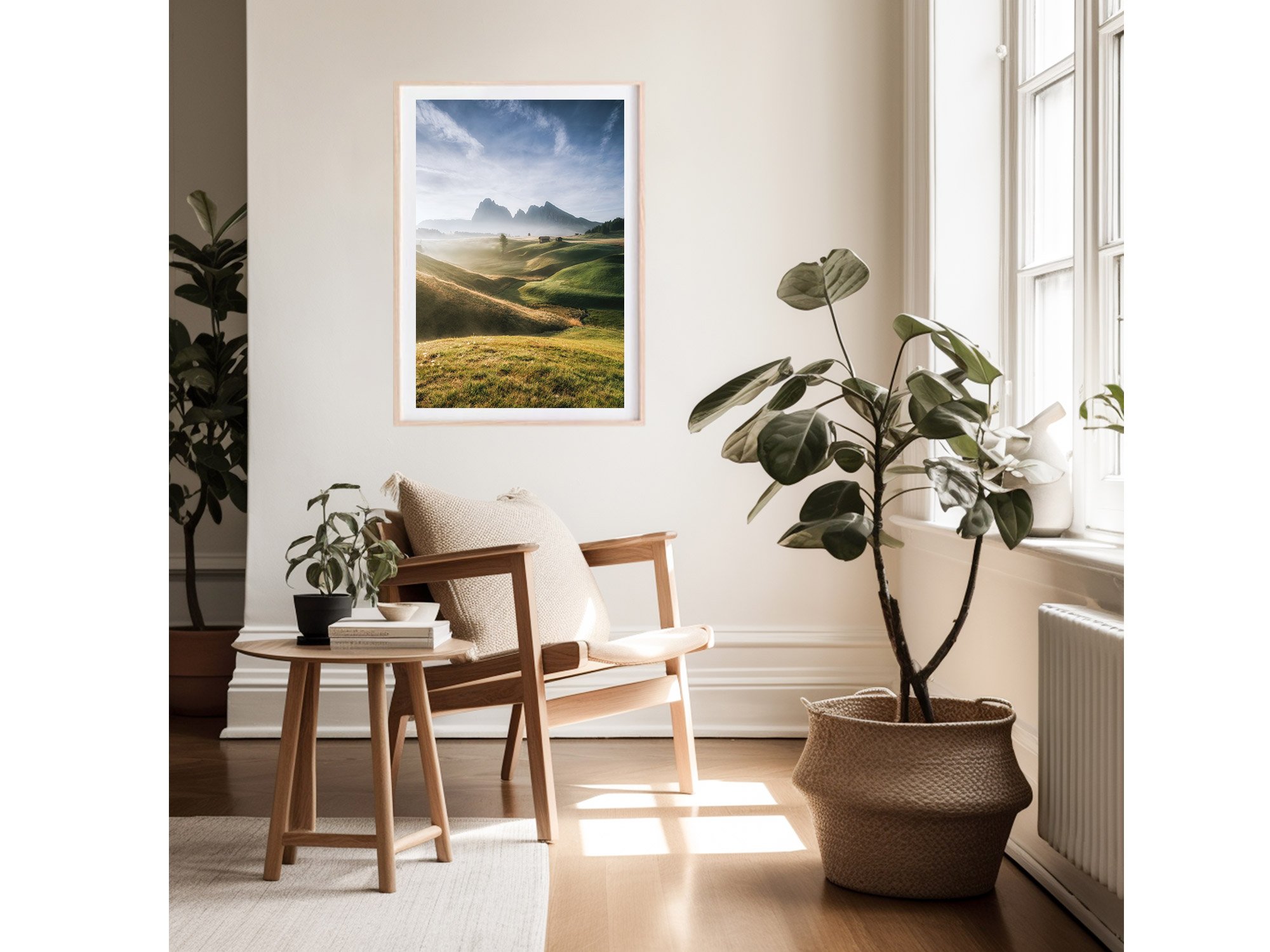 Alpe Di Siusi Seiser Alm Sunrise Dolomites Italy Print