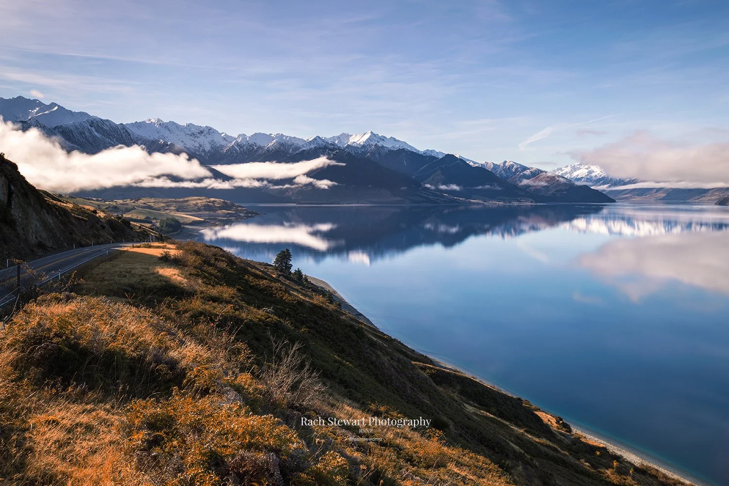 Lake Hawea Lookout Reflection Wanaka NZ Print