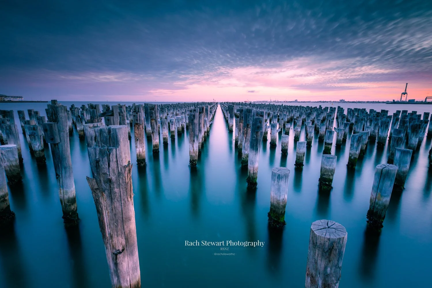 Princes Pier Sunset Print Melbourne Australia Wall Art Print