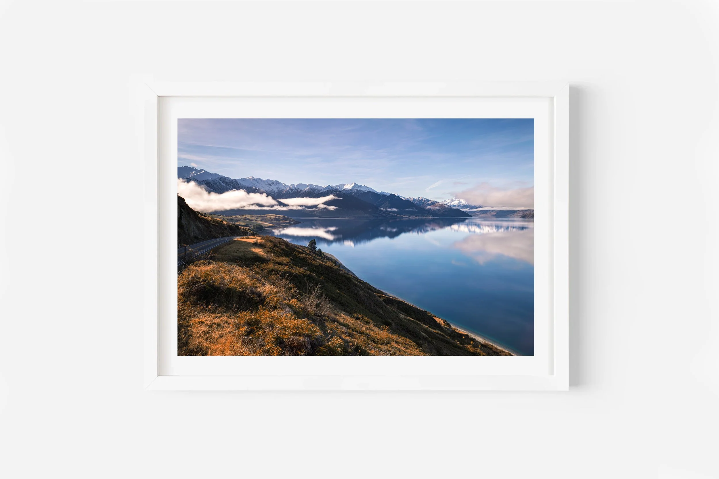 Lake Hawea Lookout Reflection Wanaka NZ Print