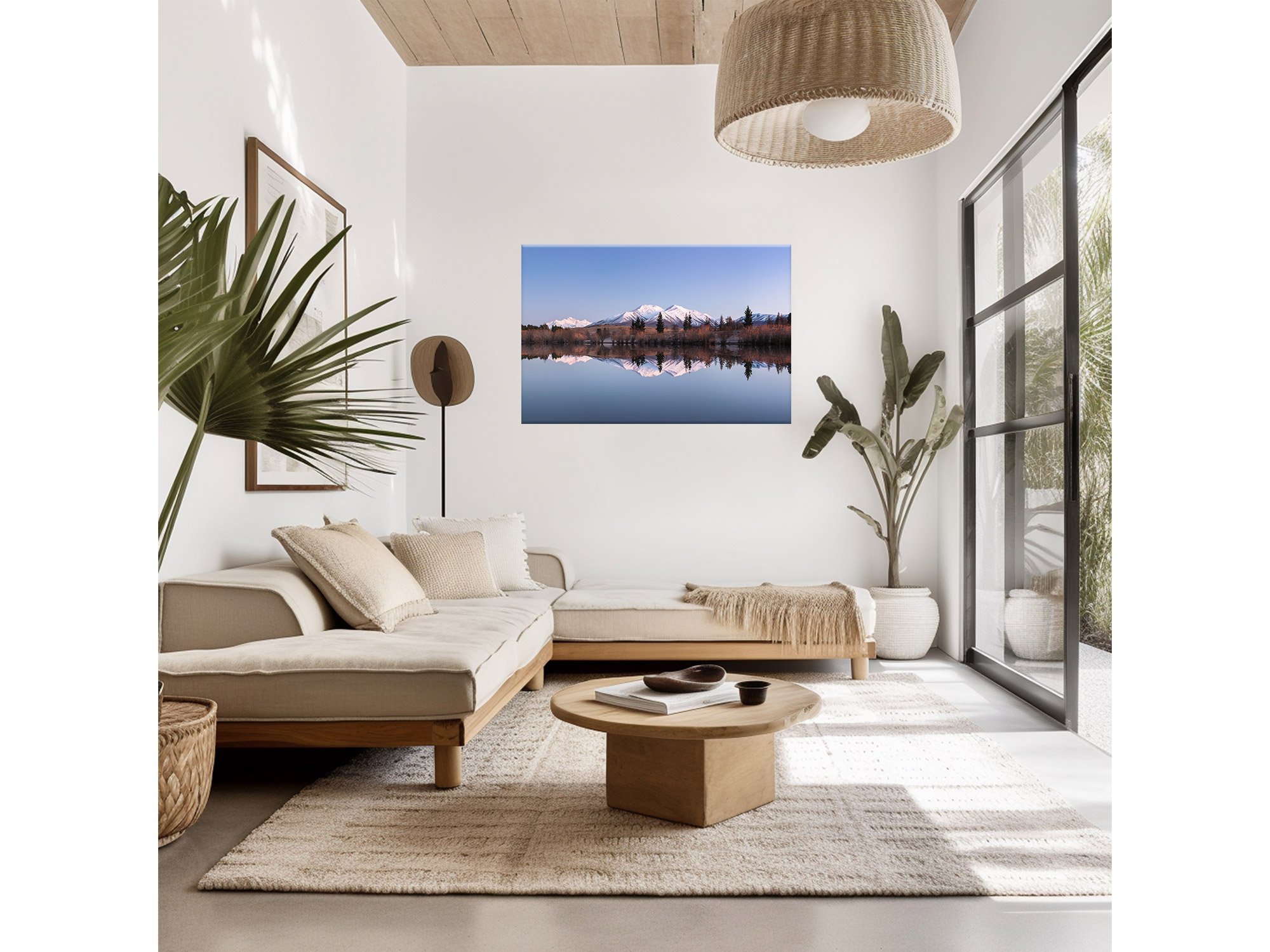 Lake Camp Ashburton Lakes New Zealand Print