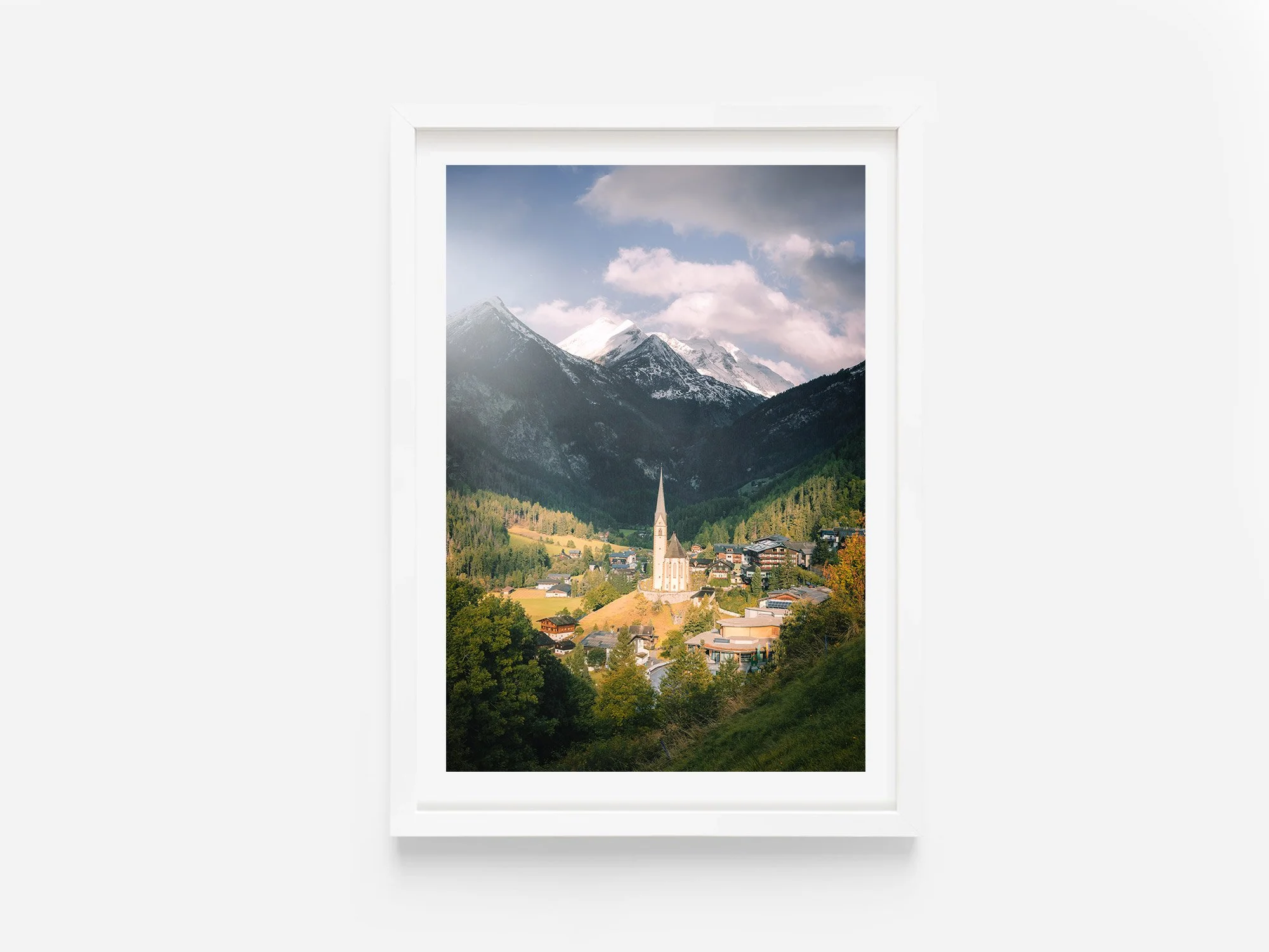 Church of St Vincent Heiligenblut Grossglockner Austria Print
