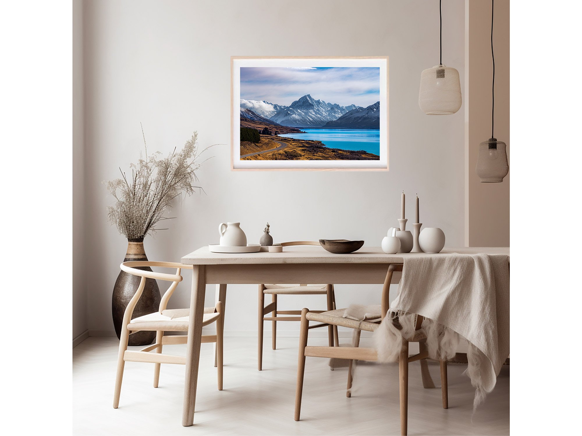 Mount Cook Road Lookout View NZ Print