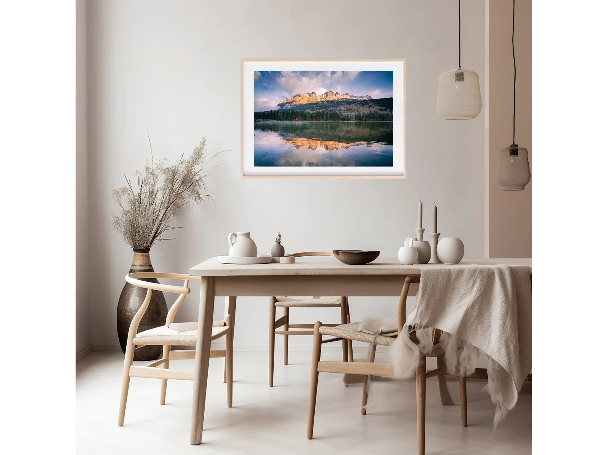 mountain views jasper canada highway 19 print