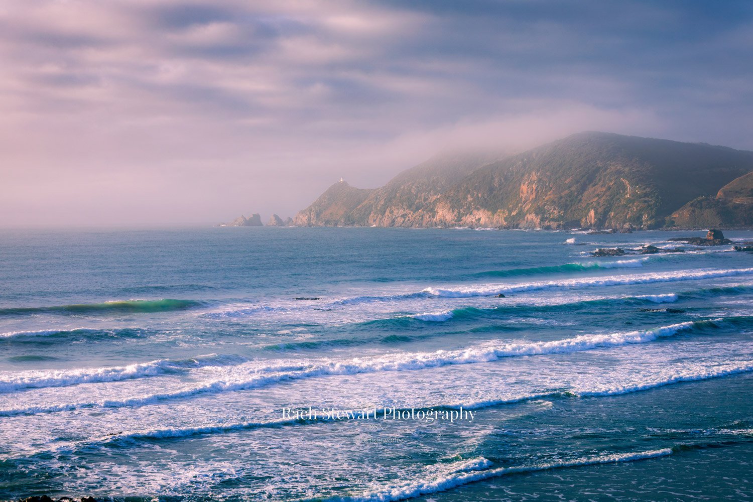 Kaka Point Beach Nugget Point Lighthouse The Catlins NZ Print