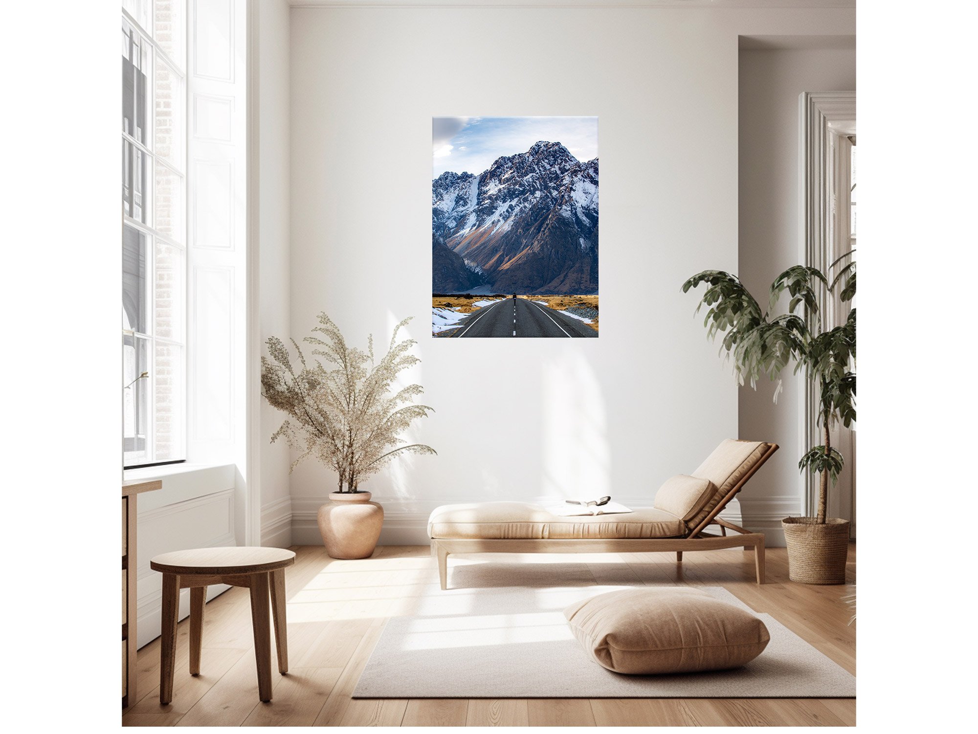 Tasman Lake Road Mount Cook winter NZ Print