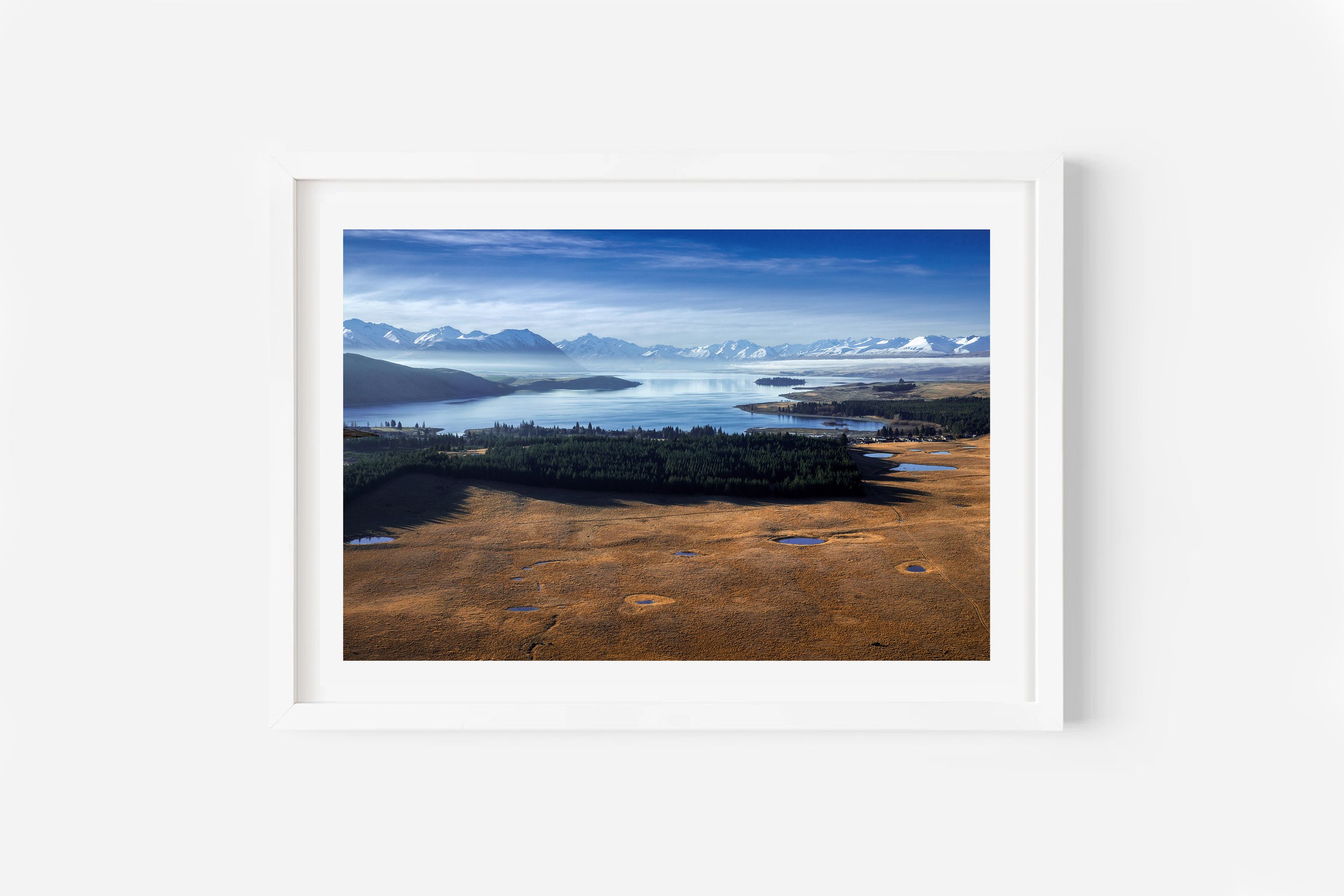 Lake Tekapo Aerial View New Zealand Print