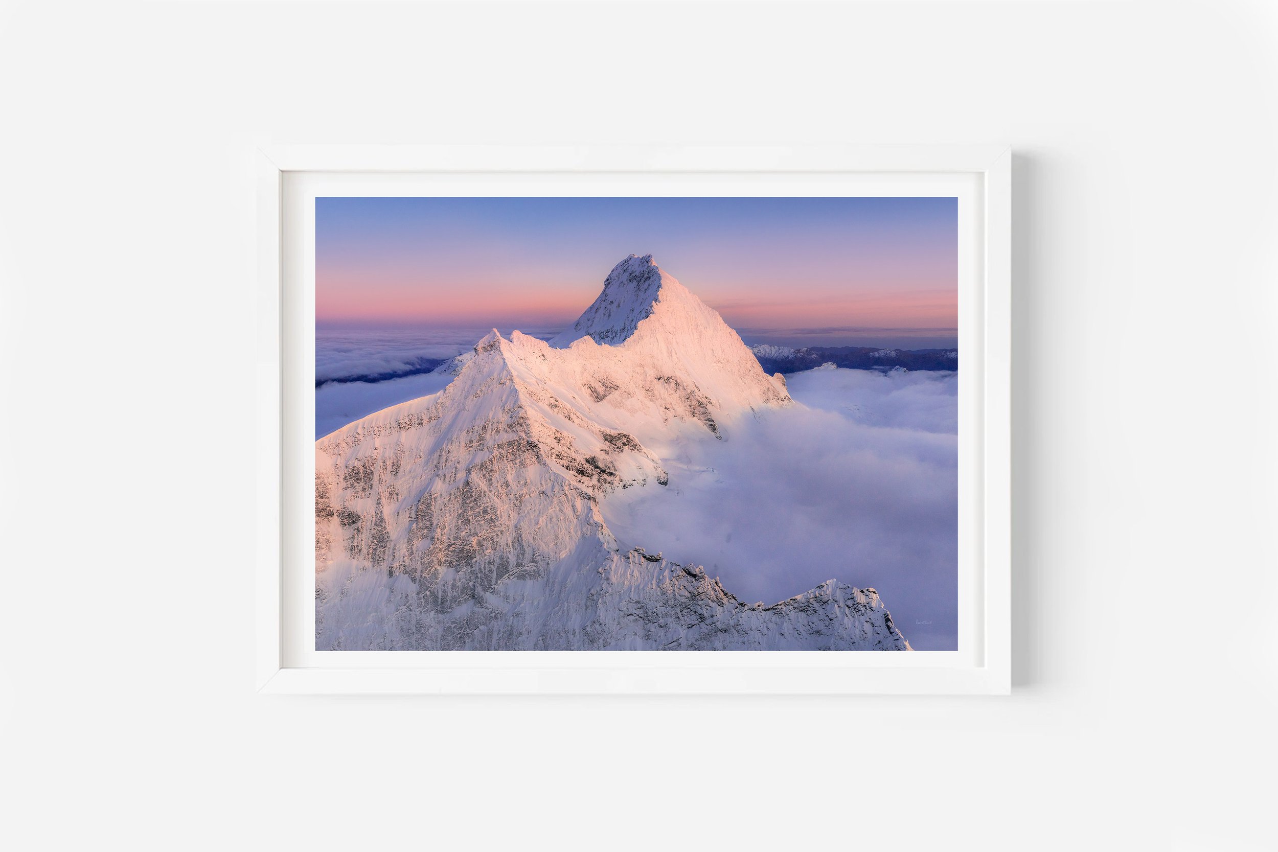 Mount Aspiring Sunrise Aerial NZ Print