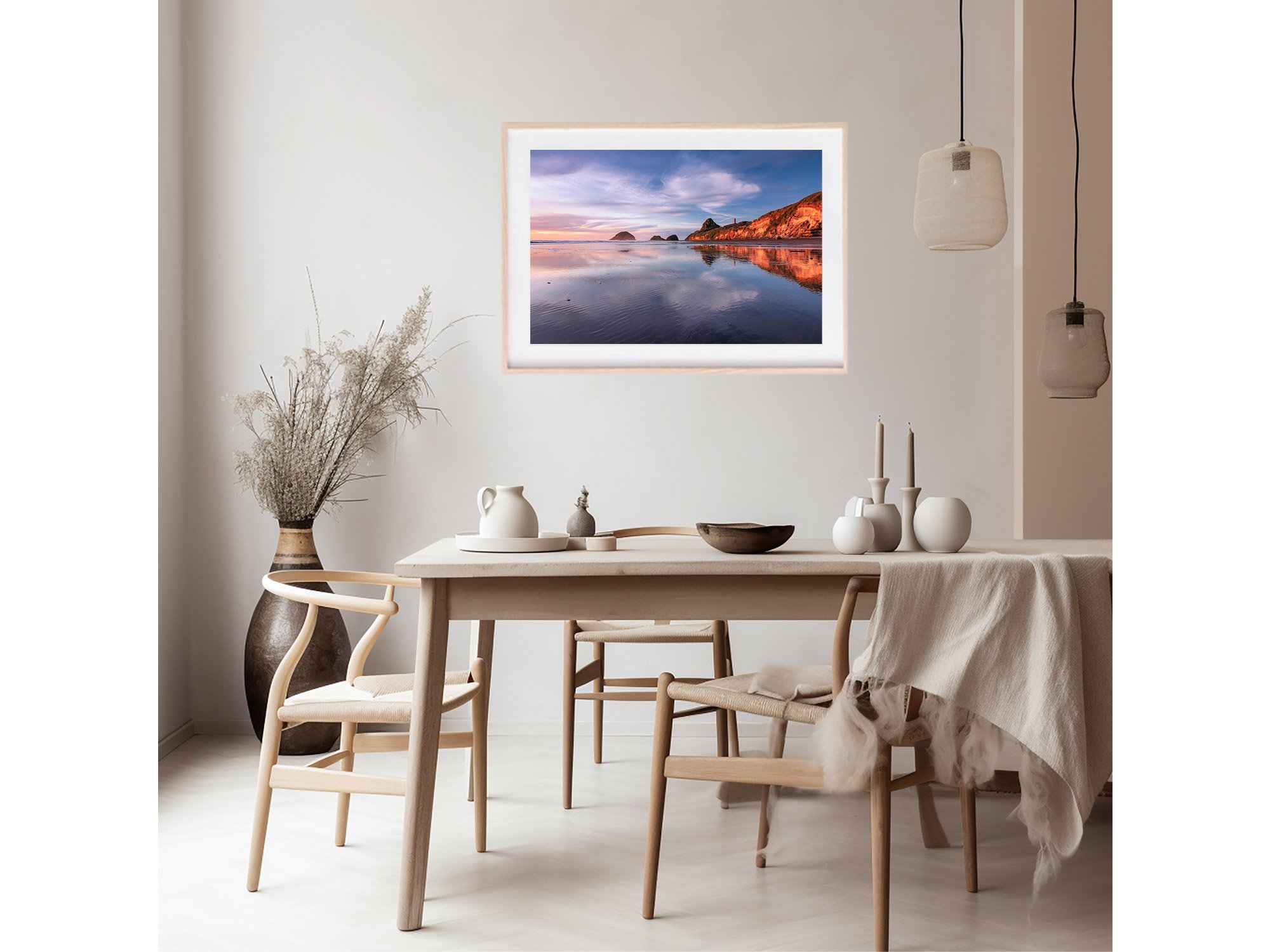 Sunset Back Beach New Plymouth Taranaki NZ Print