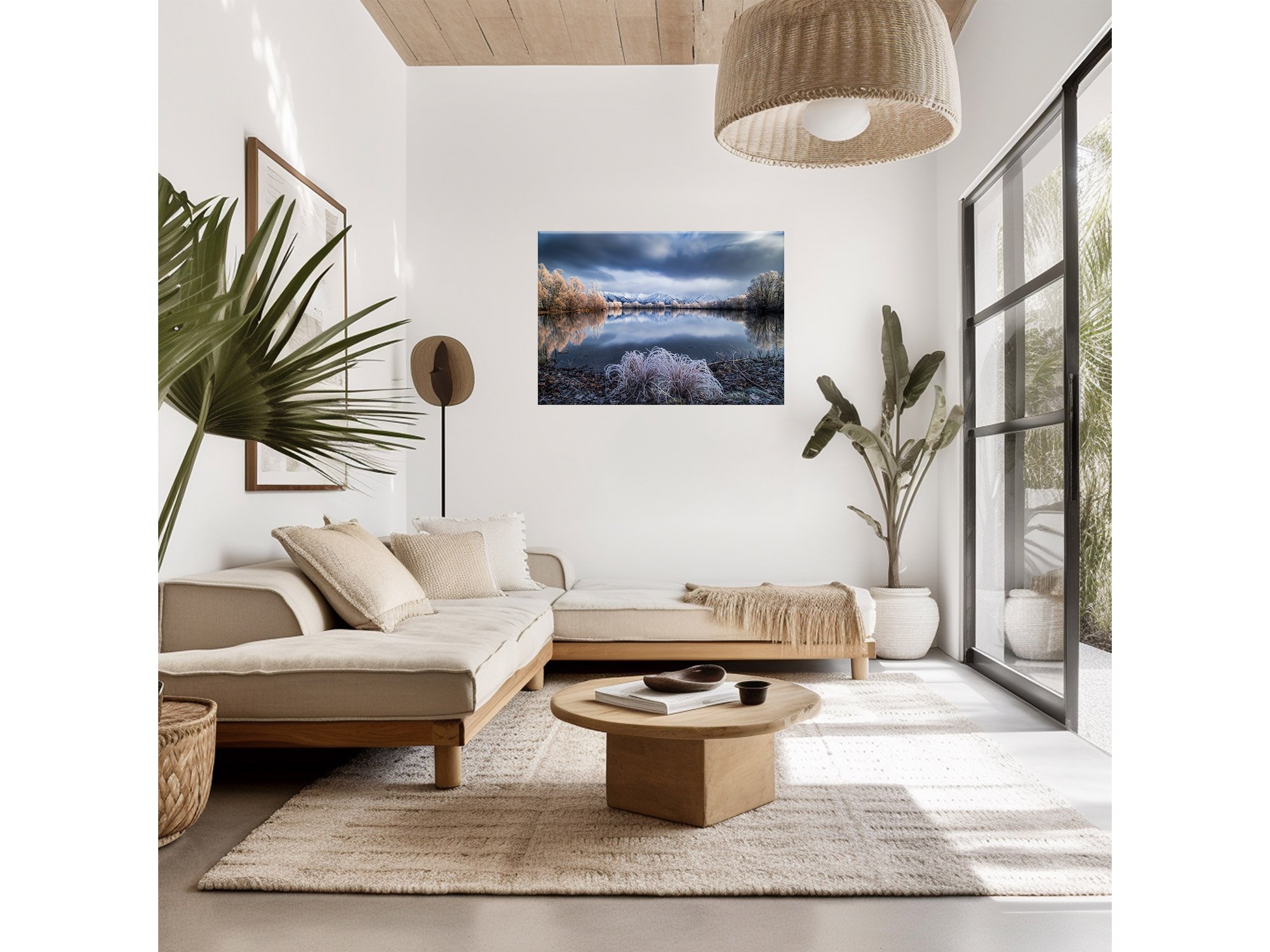 Lake Poaka Twizel Hoar Frost NZ Print