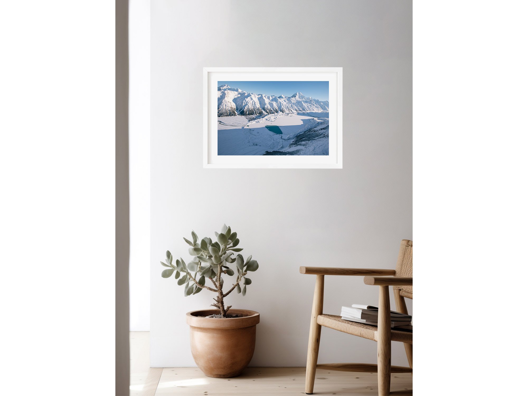 Tasman Lake Mount Cook winter NZ Print