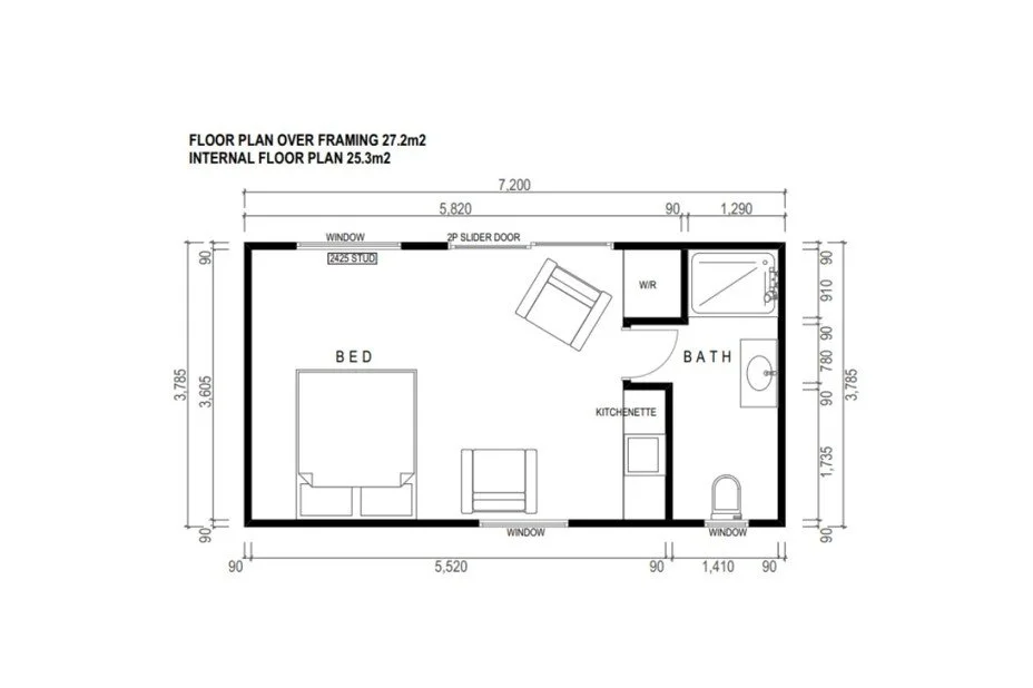 Bedroom/Bathroom Pod
