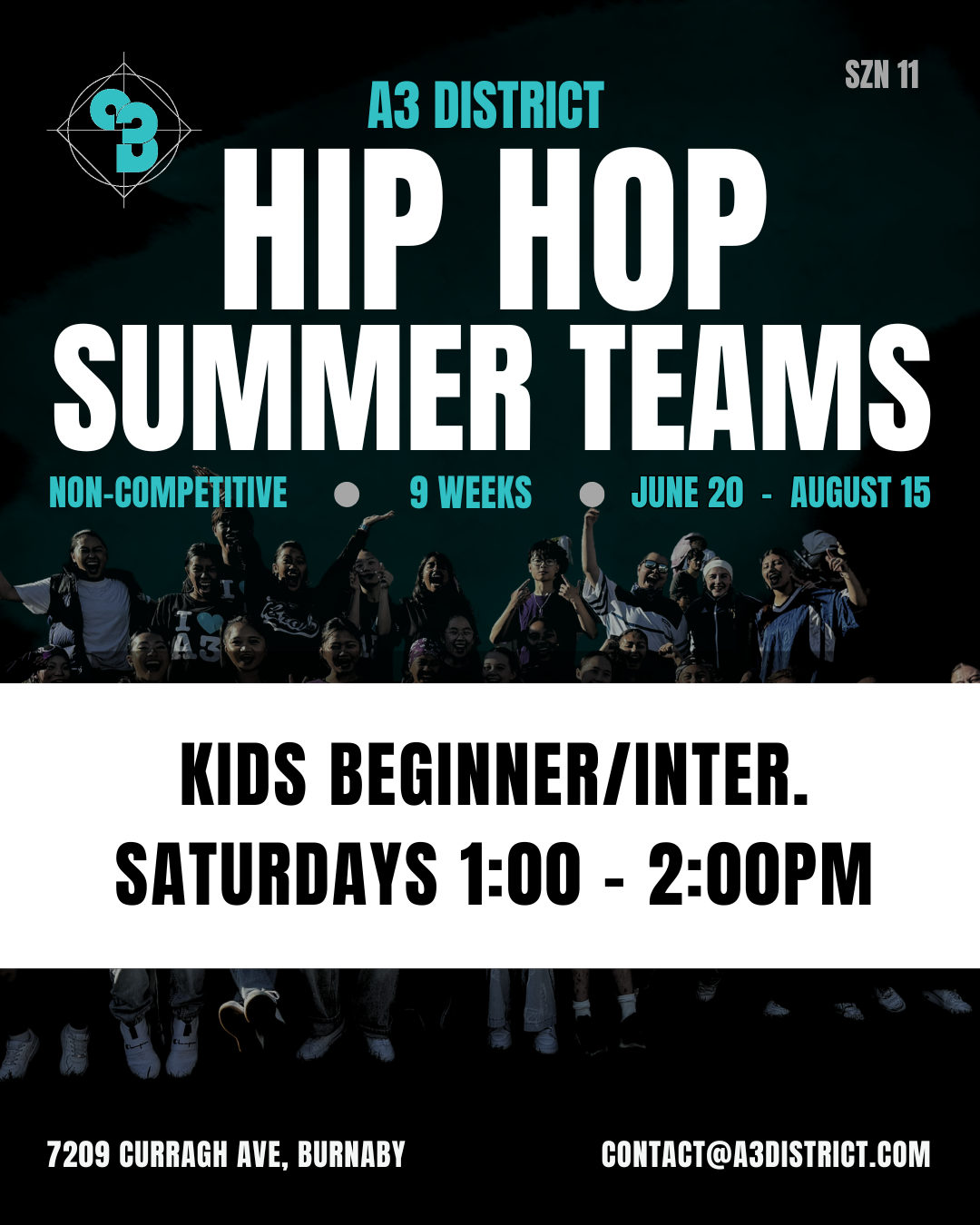 SUMMER TEAM - KIDS (12 and under)  BEGINNER/INTERMEDIATE