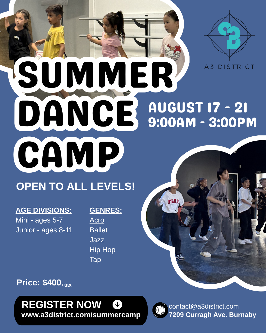 MULTI-GENRE CAMP - FULL PROGRAM