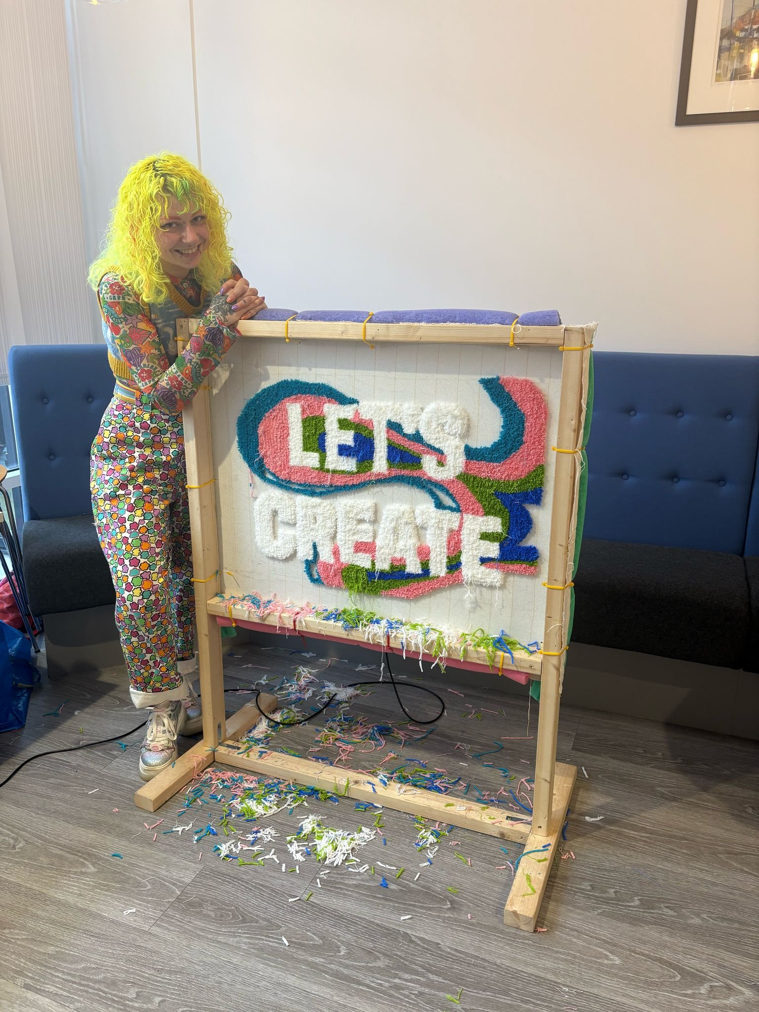 Arts Council live tufting 3.JPG