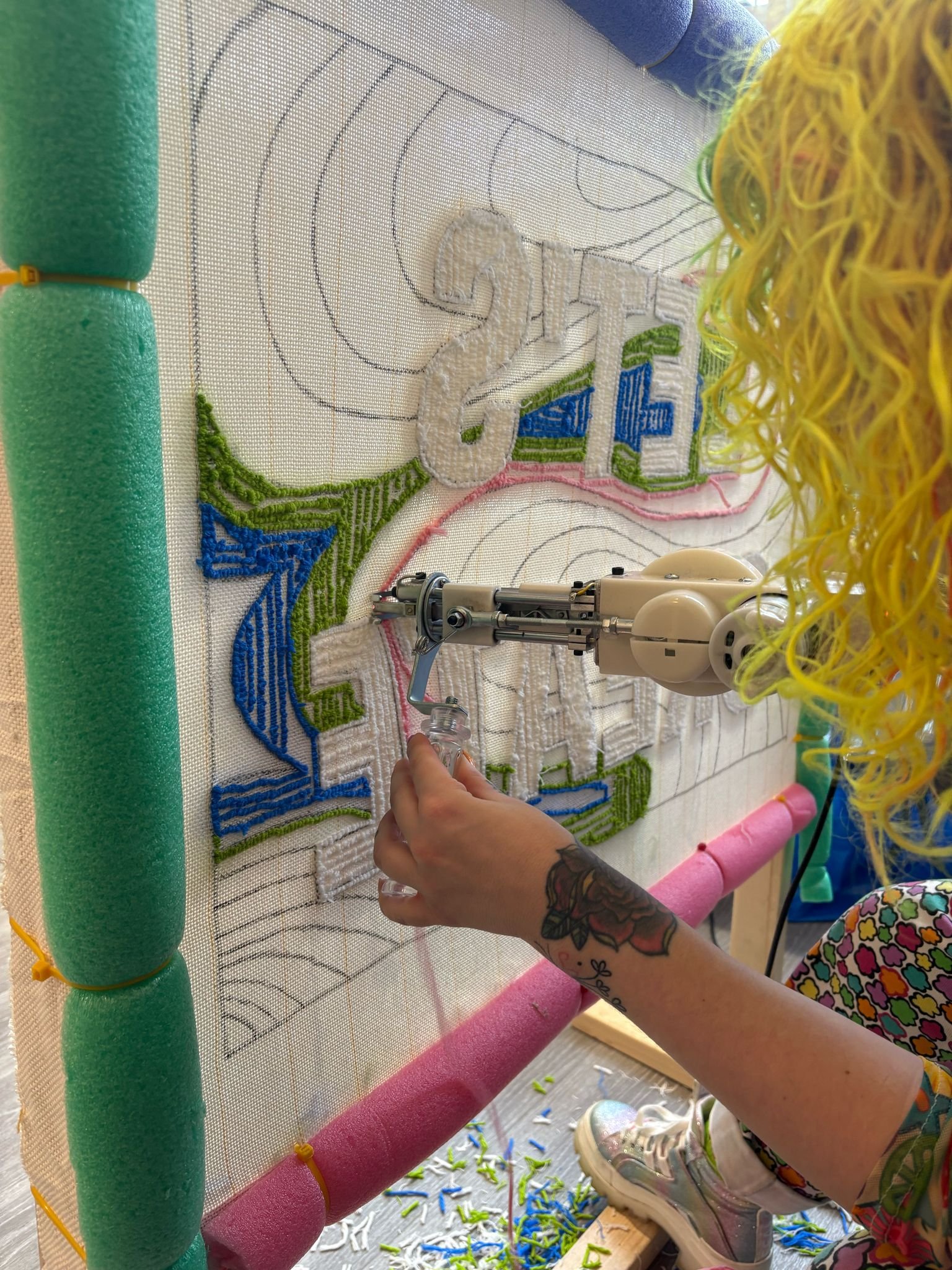 Arts Council live tufting 2.JPG