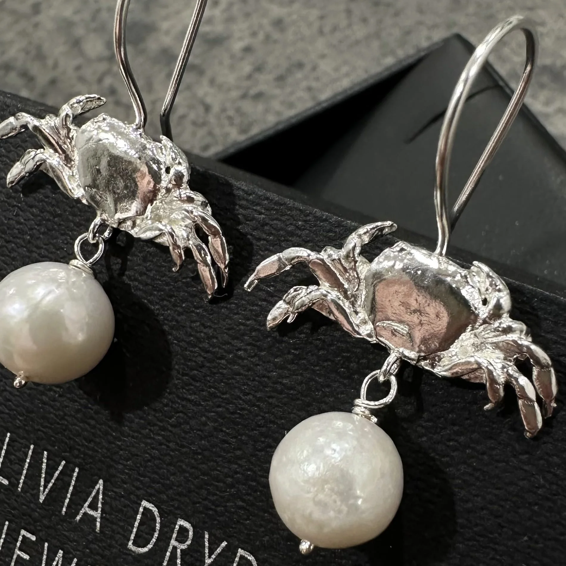 Olivia-Dryden-Jewellery-Crab-with-Pearl-Drop-Hook-Earrings-close-up.jpg