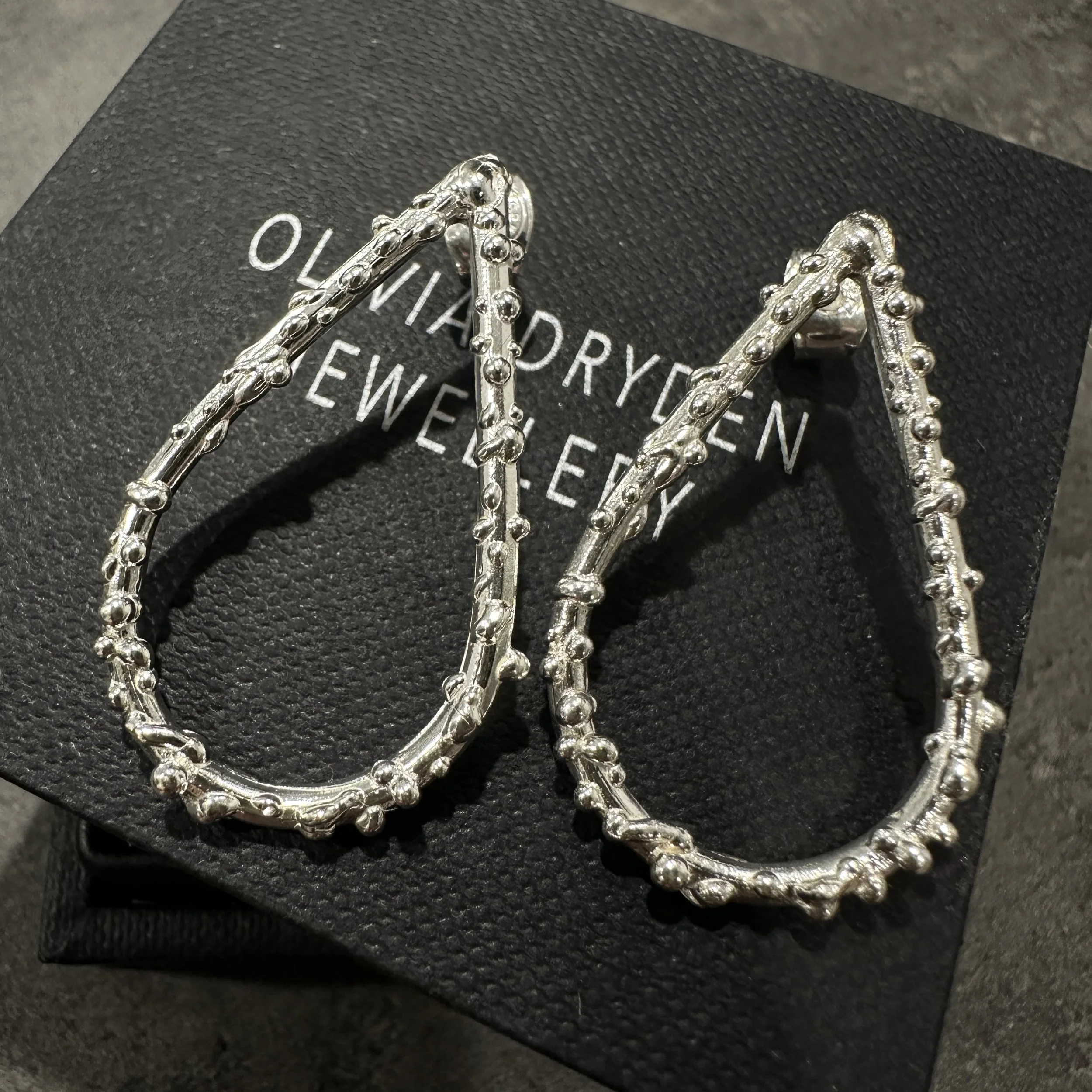 Large Tear Droplet Earrings