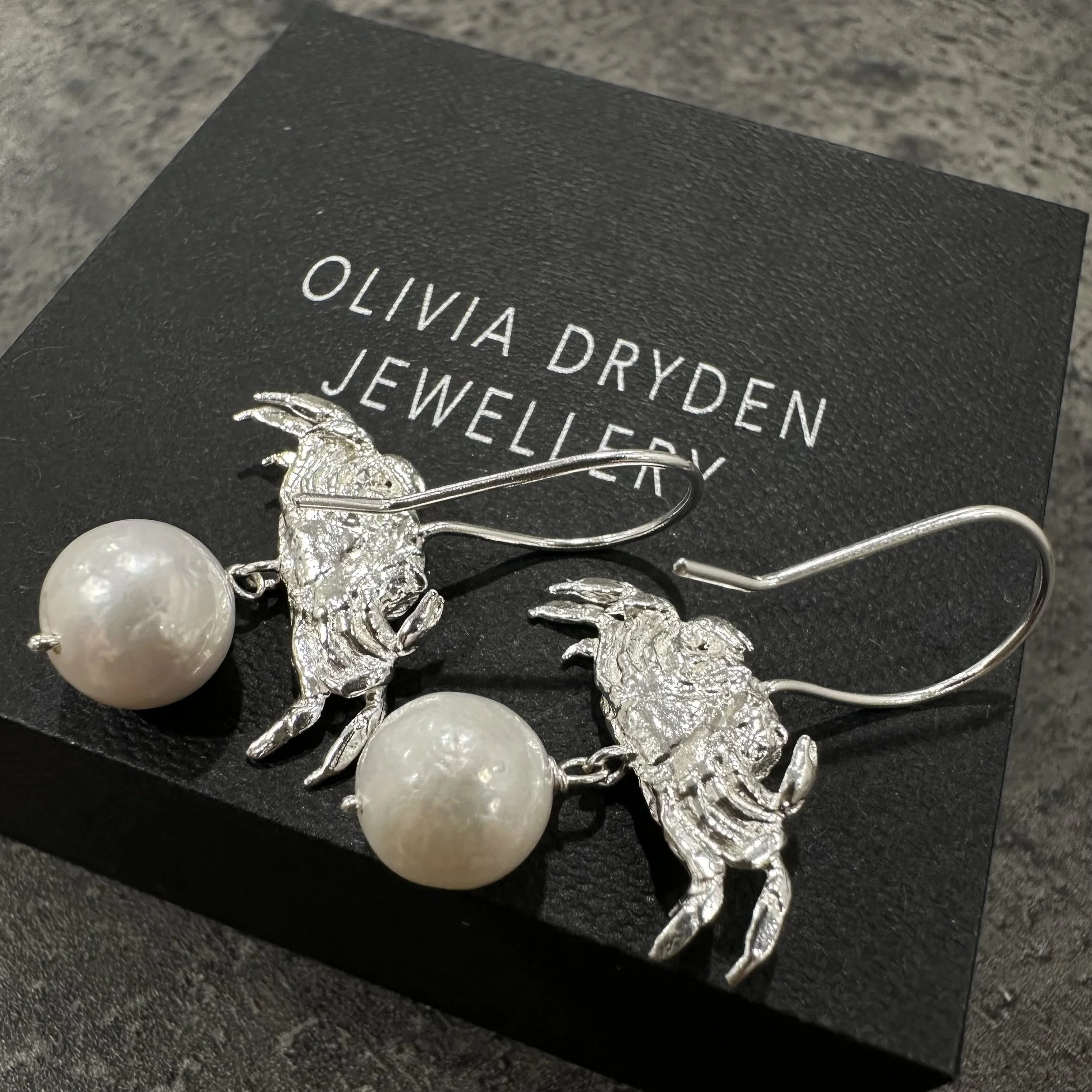 Crab with Pearl Drop Hook Earrings-back.jpg