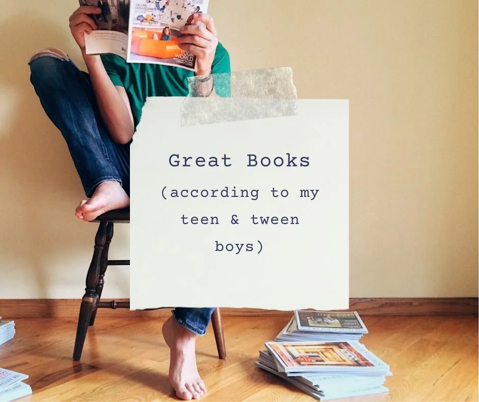Great Books According to My Teen &amp; Tween Boys