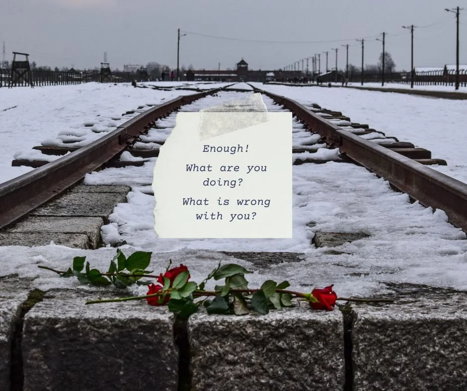 Enough! What are you doing? What is wrong with you?