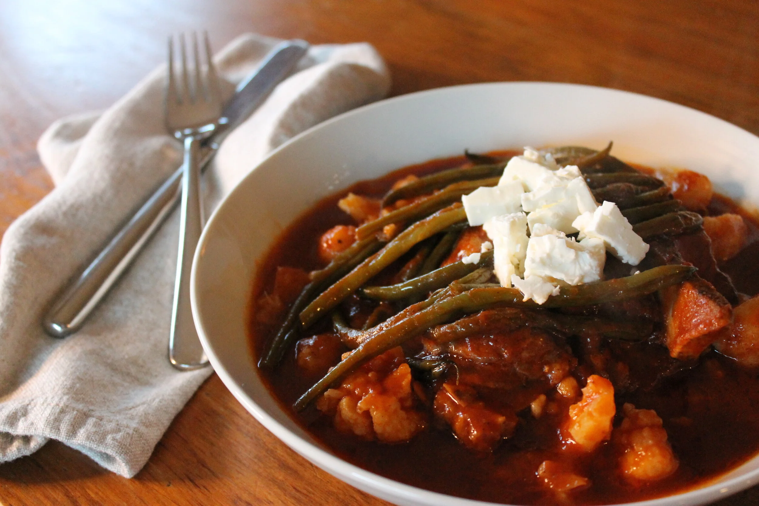 LOW CARB LAMB AND STRING BEANS