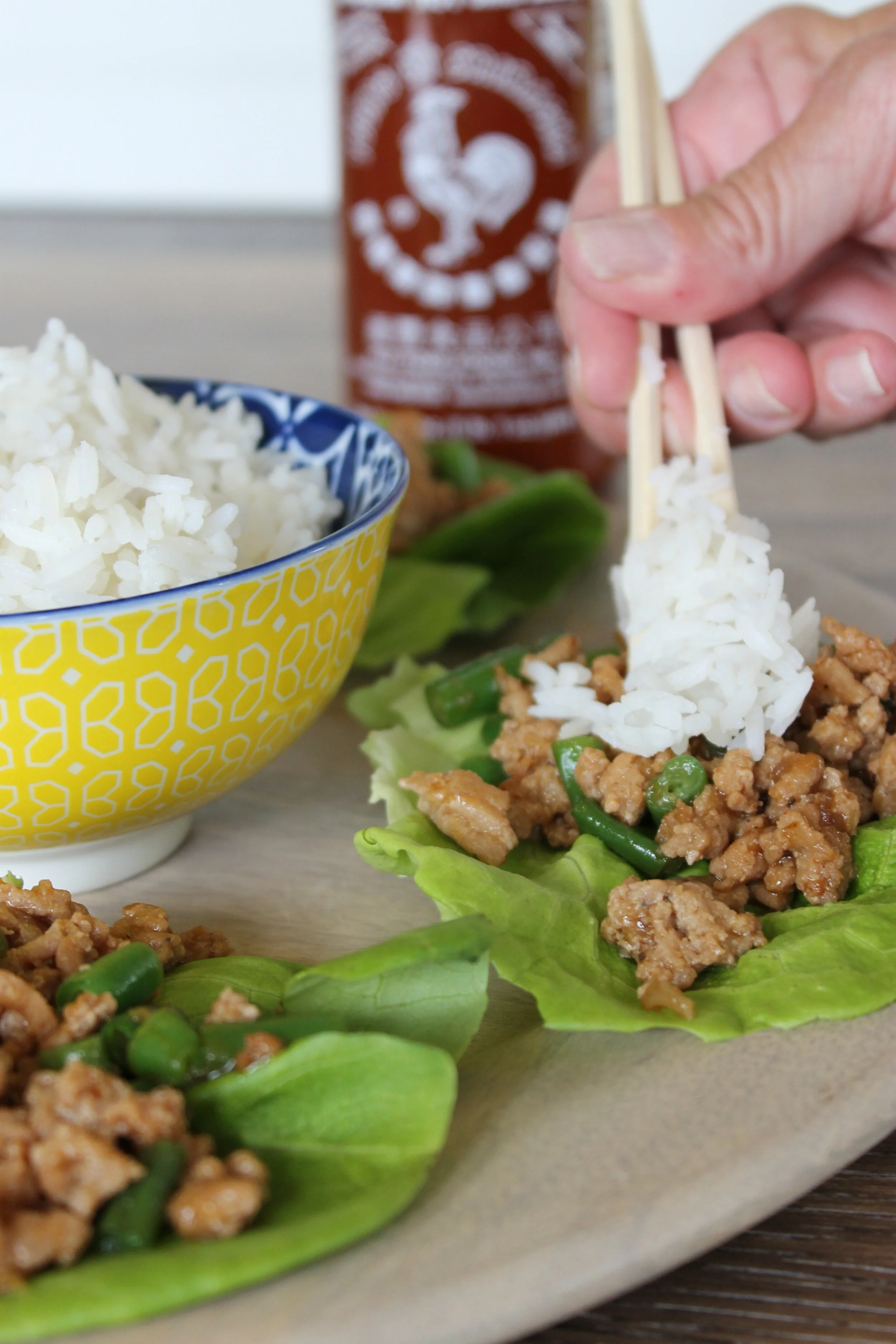 CHICKEN LETTUCE WRAPS