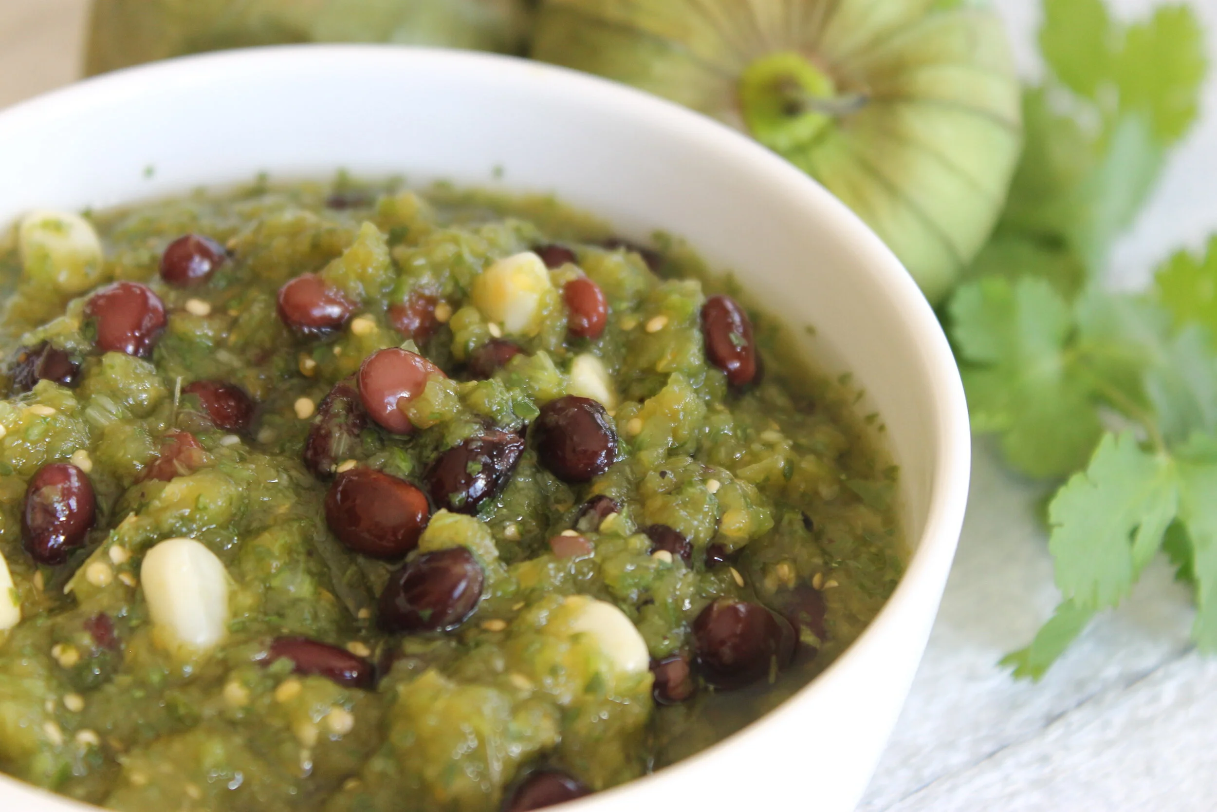 BLACK BEAN TOMATILLO SALSA