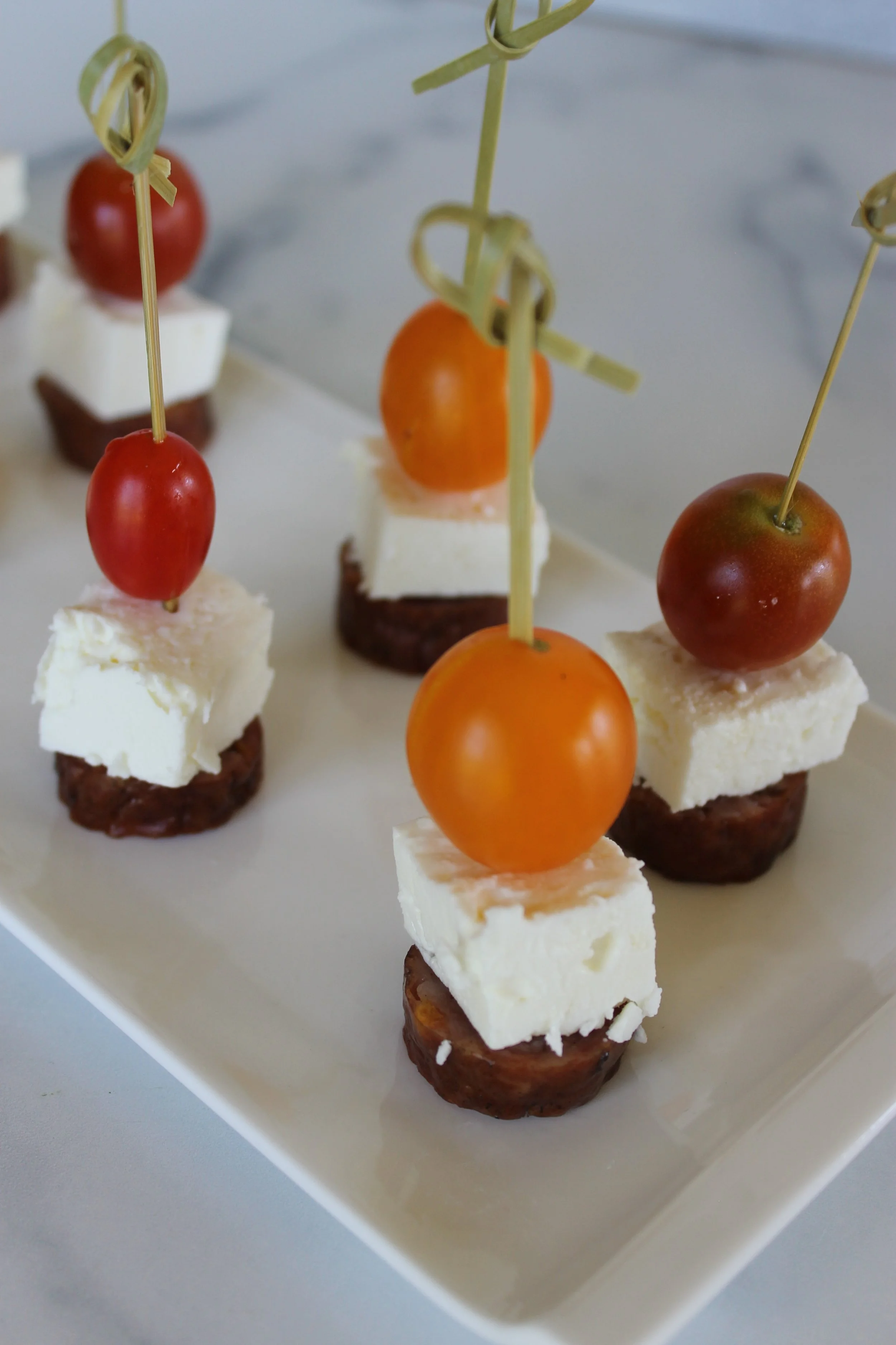 LOCANICO (GREEK SAUSAGE) SKEWERS