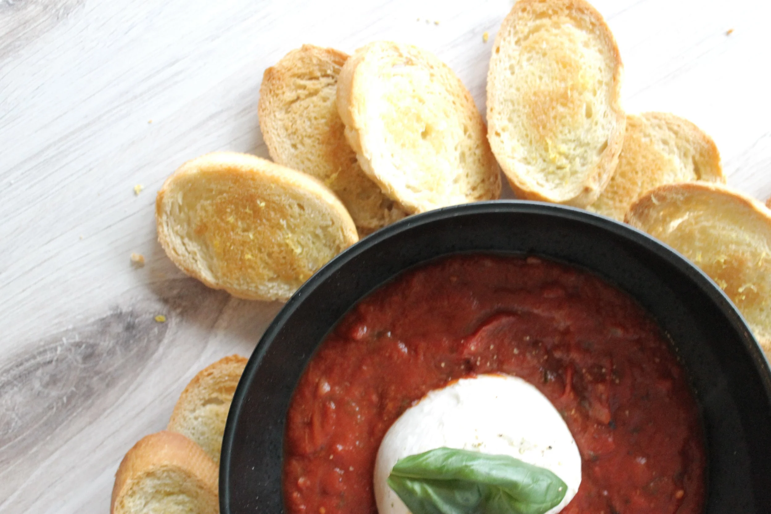 Warm Burrata Dip