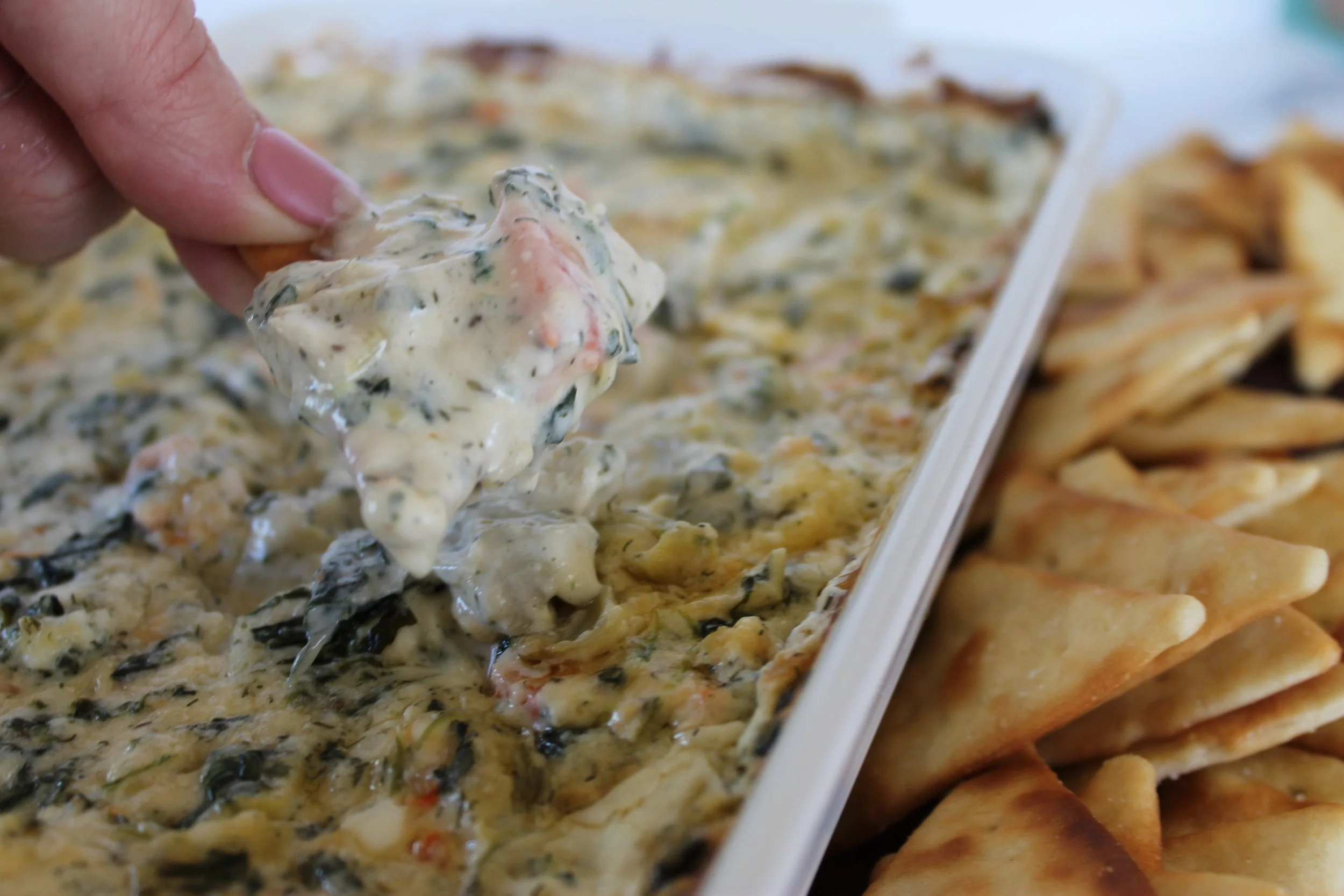 Lobster Spinach Artichoke dip
