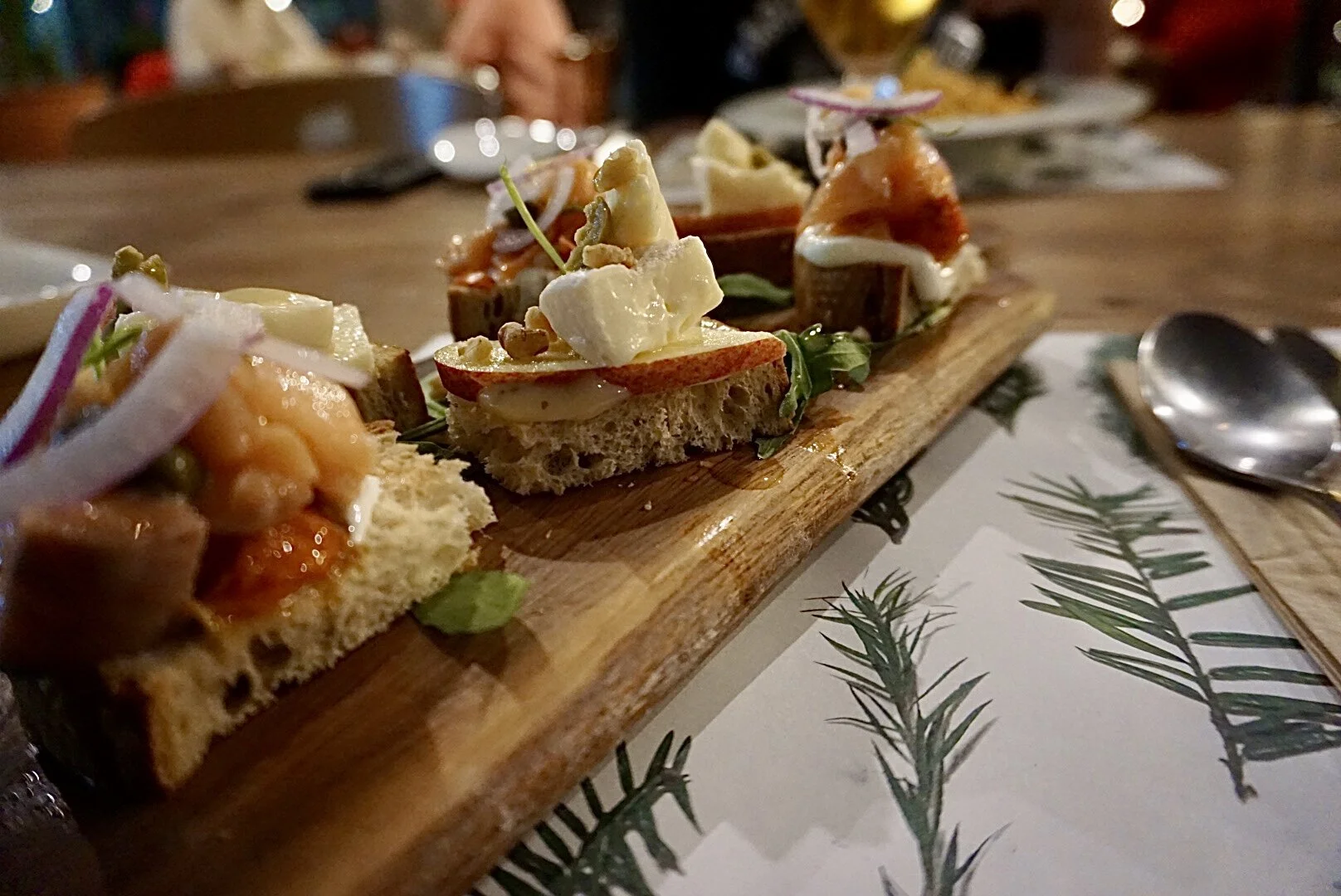 Salmon & Cheese Bruschetta